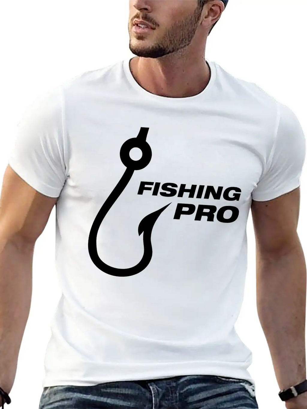 Fishing_pro_f1 Modern Fit Casual T-Shirt – Clean And Versatile Design