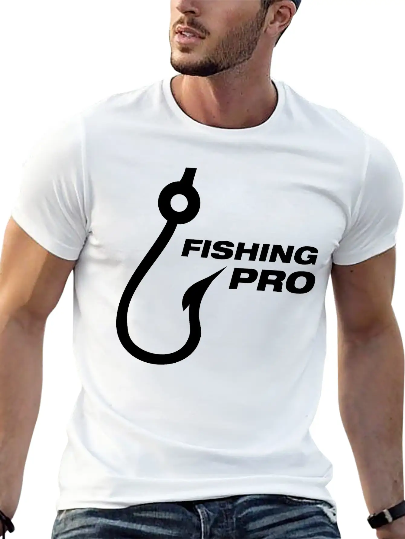Fishing_pro_f1 Modern Fit Casual T-Shirt – Clean And Versatile Design
