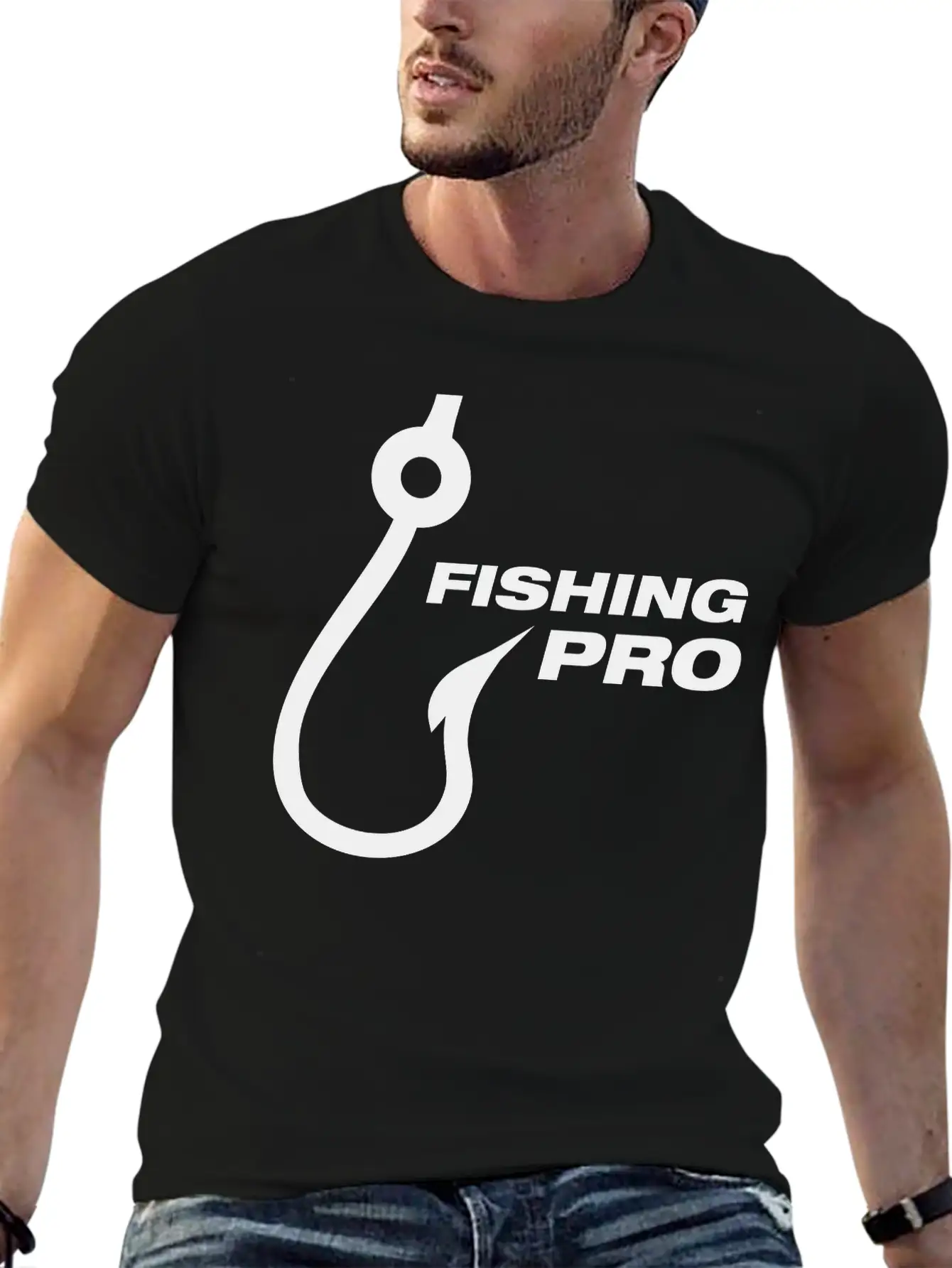 Fishing_pro_f1 Modern Fit Casual T-Shirt – Clean And Versatile Design