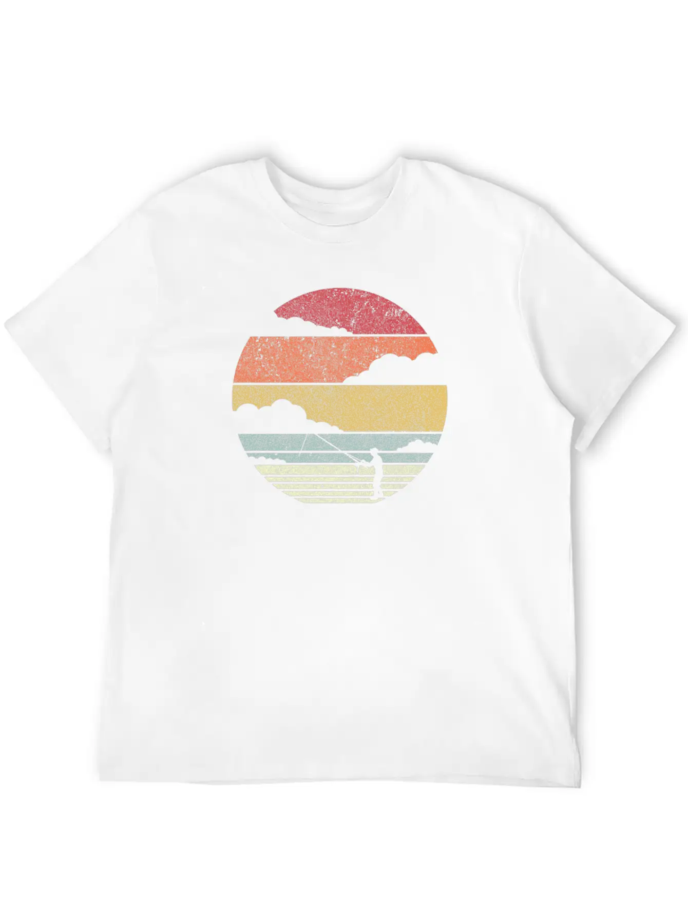 Fishing Product. Retro Style Print For Fisherman Relaxed Everyday Tee – Lightweight And Durable Cotton