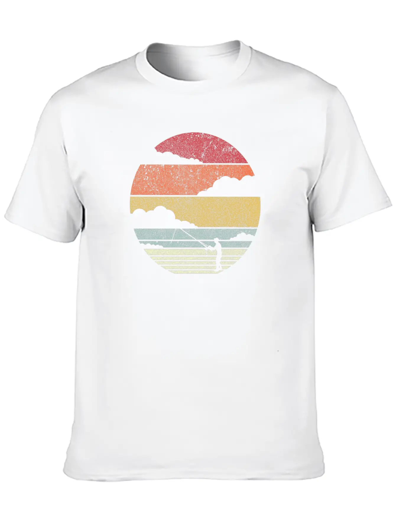 Fishing Product. Retro Style Print For Fisherman Relaxed Everyday Tee – Lightweight And Durable Cotton