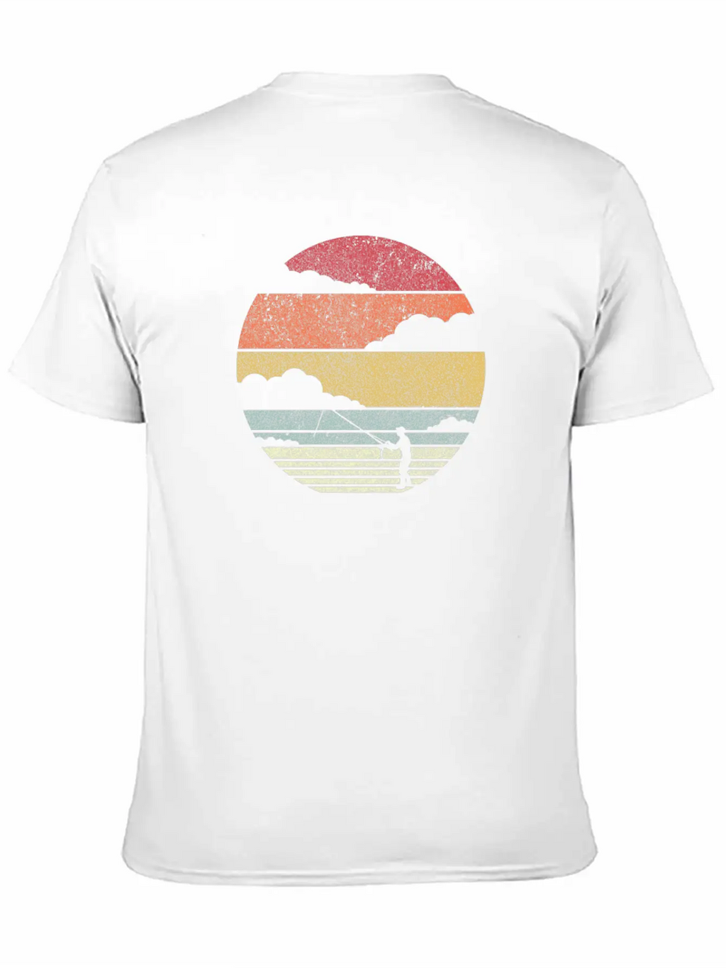Fishing Product. Retro Style Print For Fisherman Relaxed Everyday Tee – Lightweight And Durable Cotton