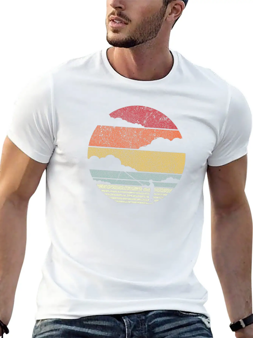 Fishing Product. Retro Style Print For Fisherman Relaxed Everyday Tee – Lightweight And Durable Cotton