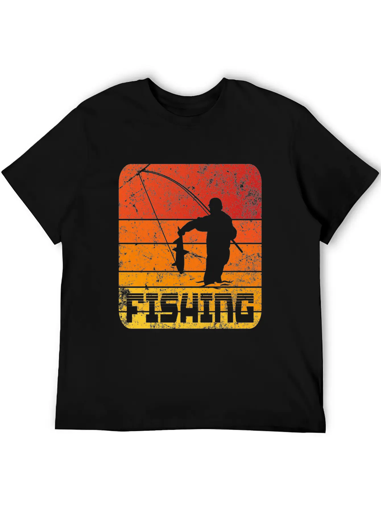 Fishing Retro Sunset Timeless Short Sleeve Tee – Comfy And Minimalist Design
