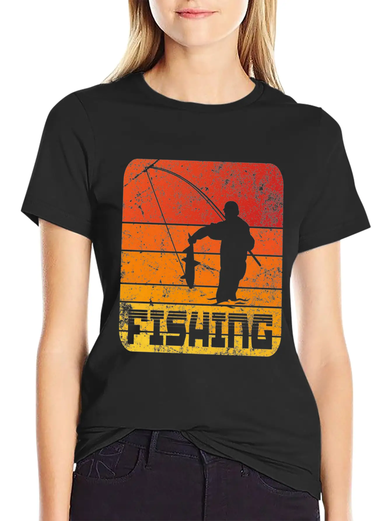 Fishing Retro Sunset Timeless Short Sleeve Tee – Comfy And Minimalist Design