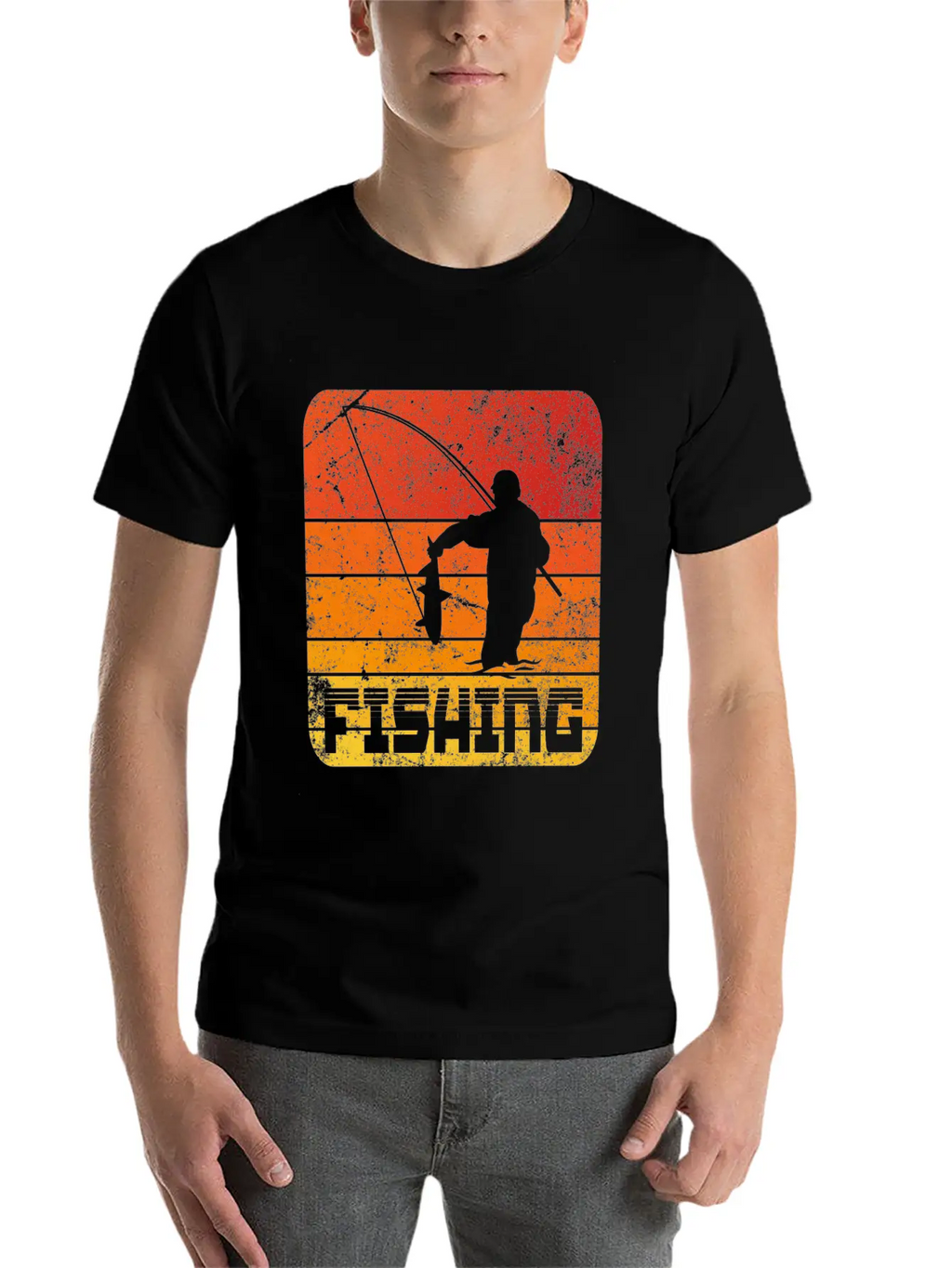 Fishing Retro Sunset Timeless Short Sleeve Tee – Comfy And Minimalist Design