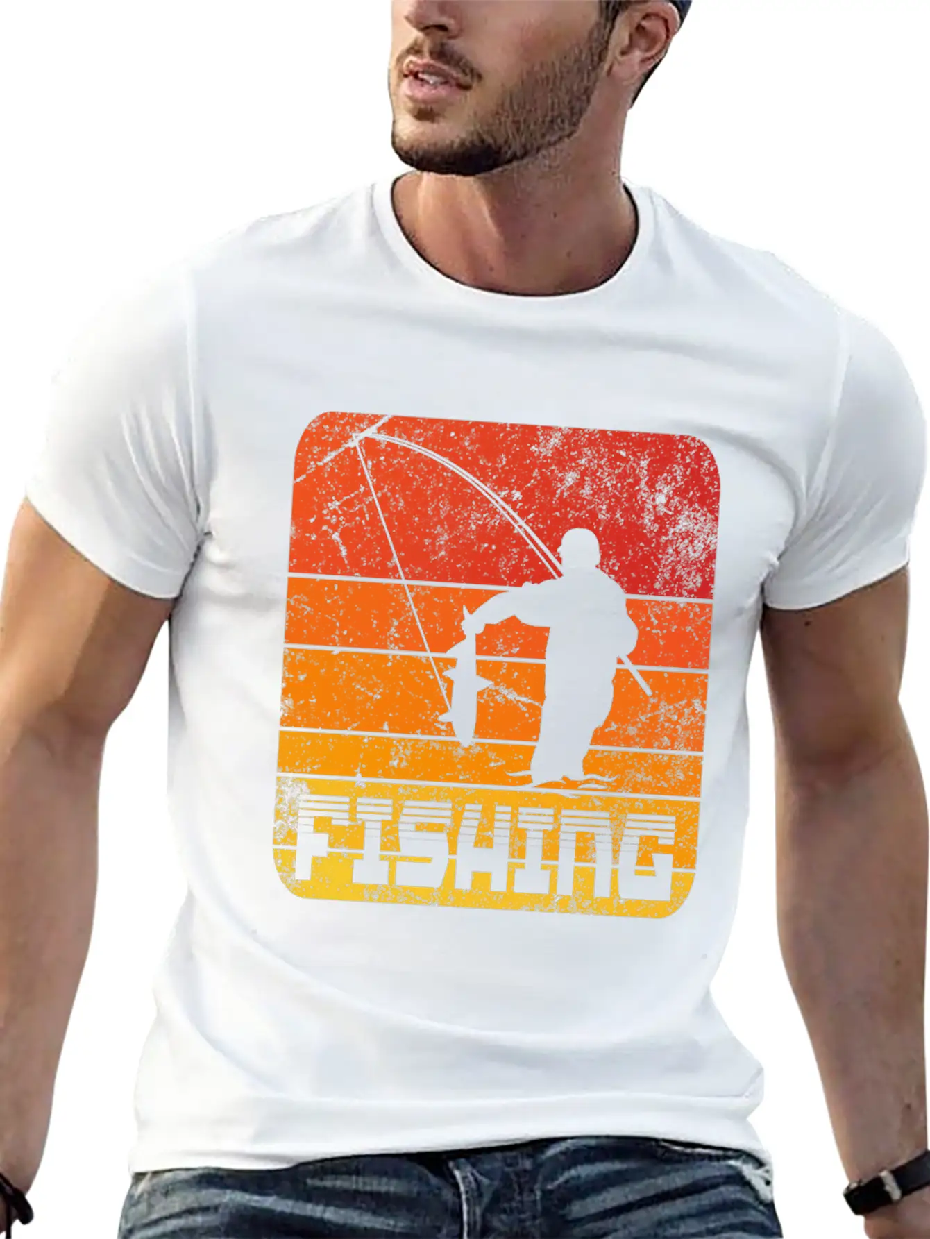 Fishing Retro Sunset Timeless Short Sleeve Tee – Comfy And Minimalist Design