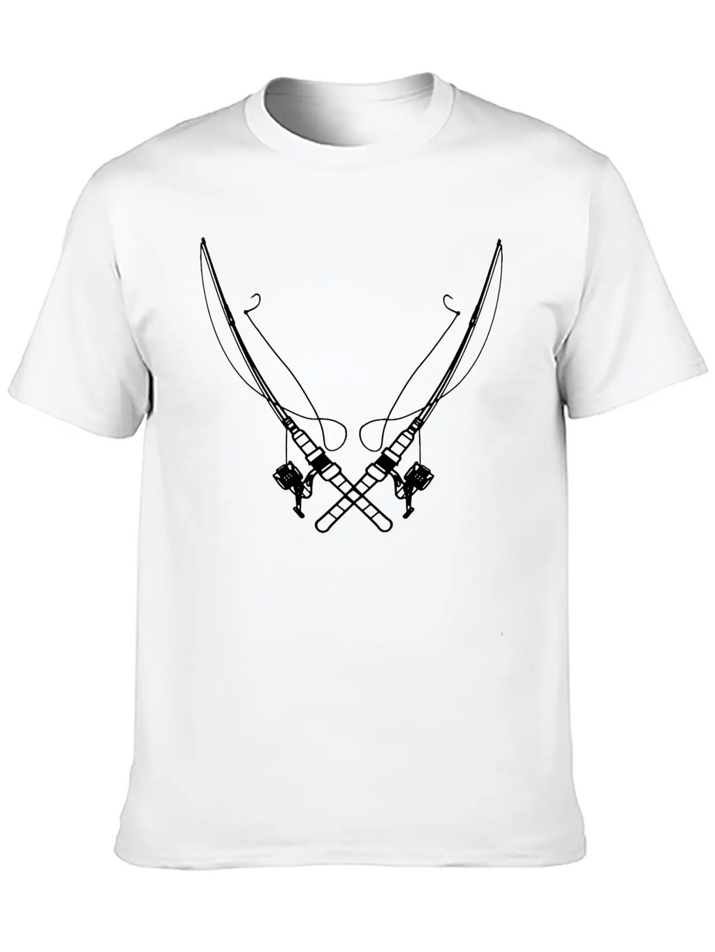 Fishing Rod Classic Cotton Tee – Unisex Comfort For Any Season