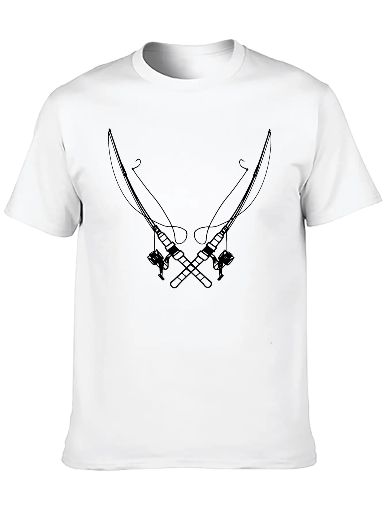 Fishing Rod Classic Cotton Tee – Unisex Comfort For Any Season