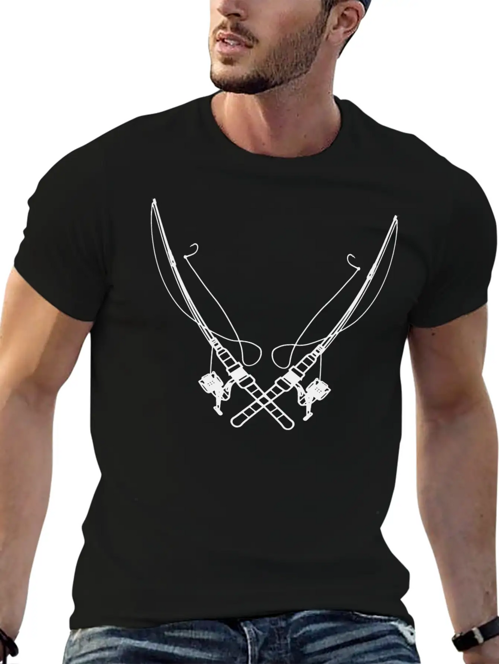 Fishing Rod Classic Cotton Tee – Unisex Comfort For Any Season