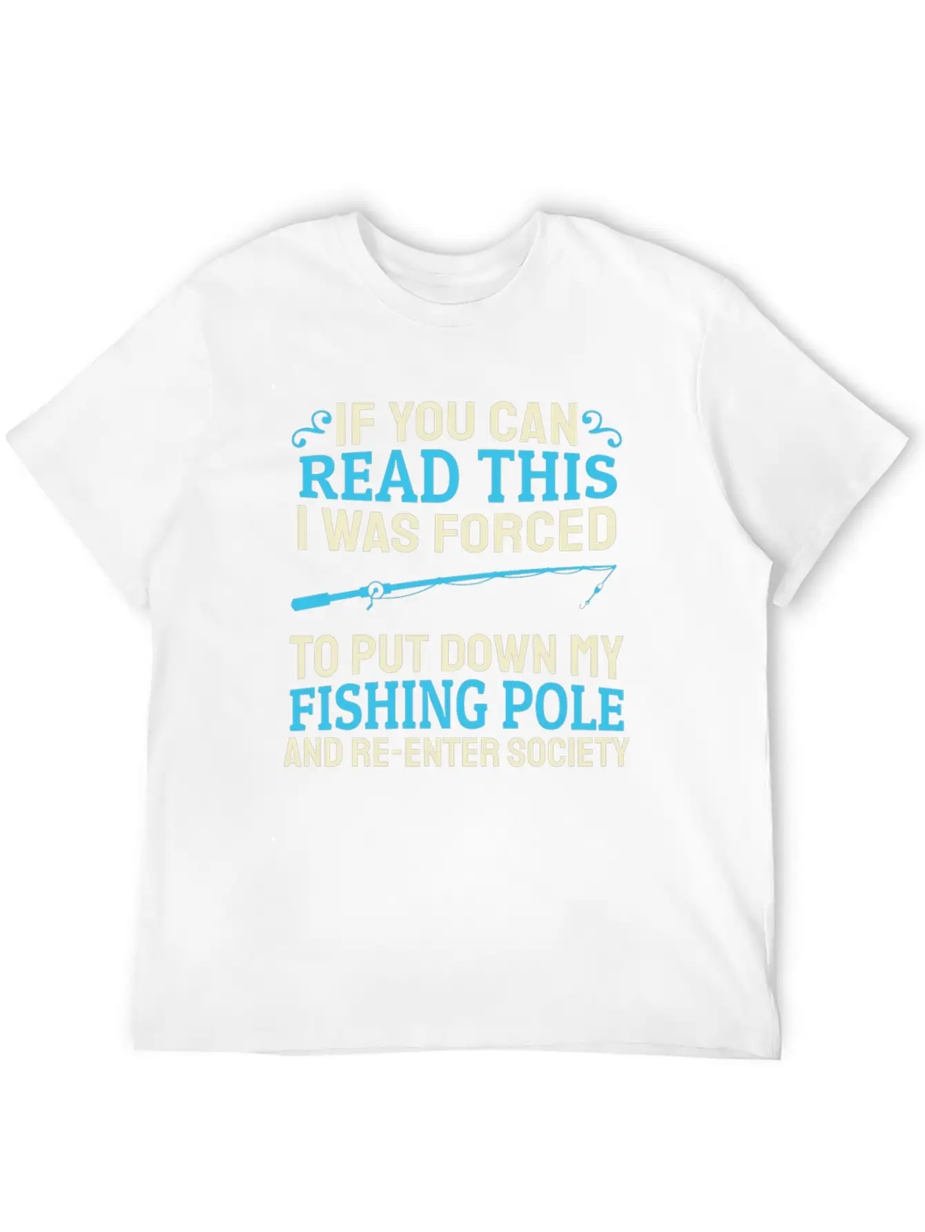Fishing Rod Fish Fisherman Stylish Everyday T-Shirt – Unisex Basic Cotton Tee