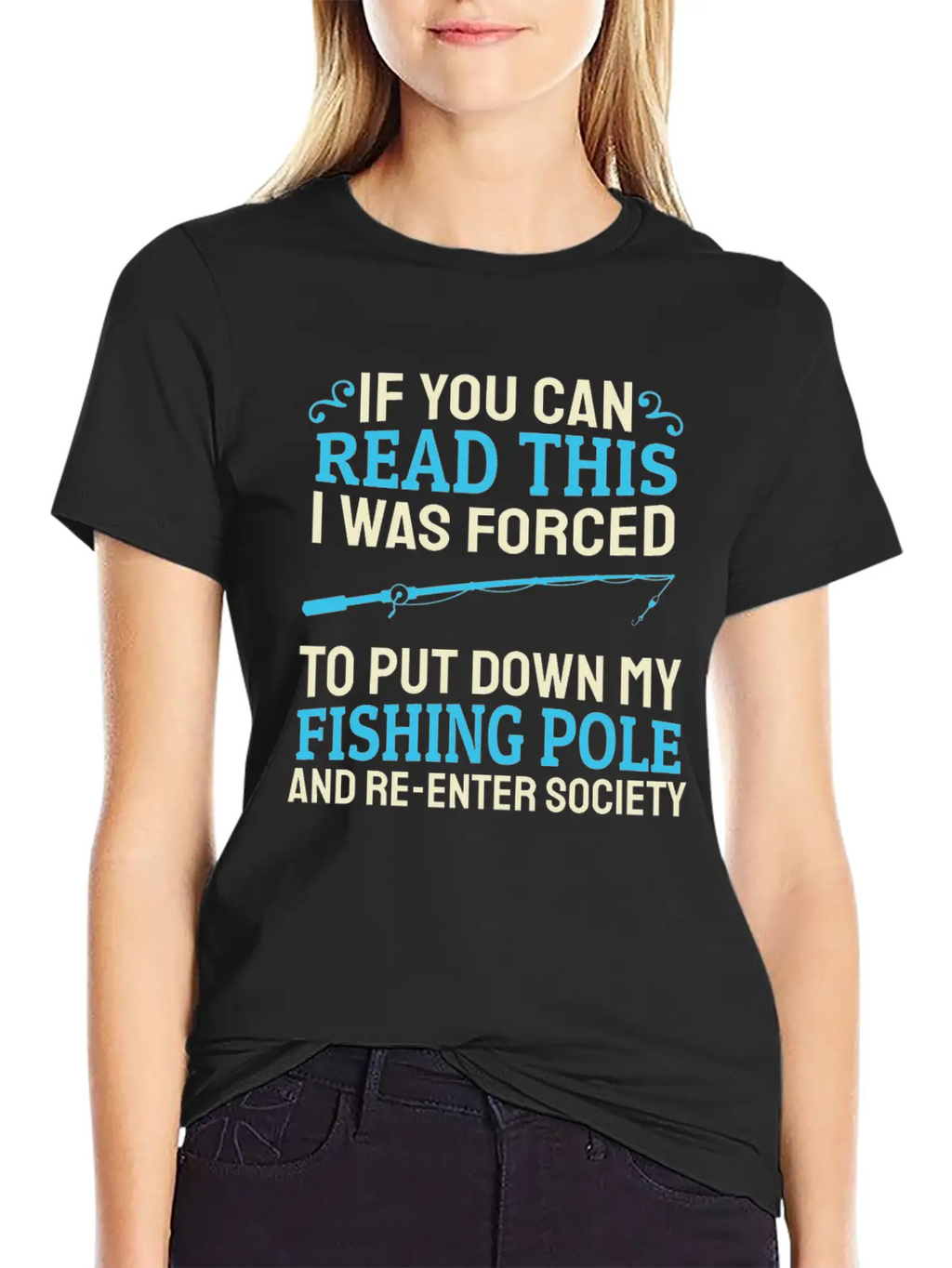 Fishing Rod Fish Fisherman Stylish Everyday T-Shirt – Unisex Basic Cotton Tee