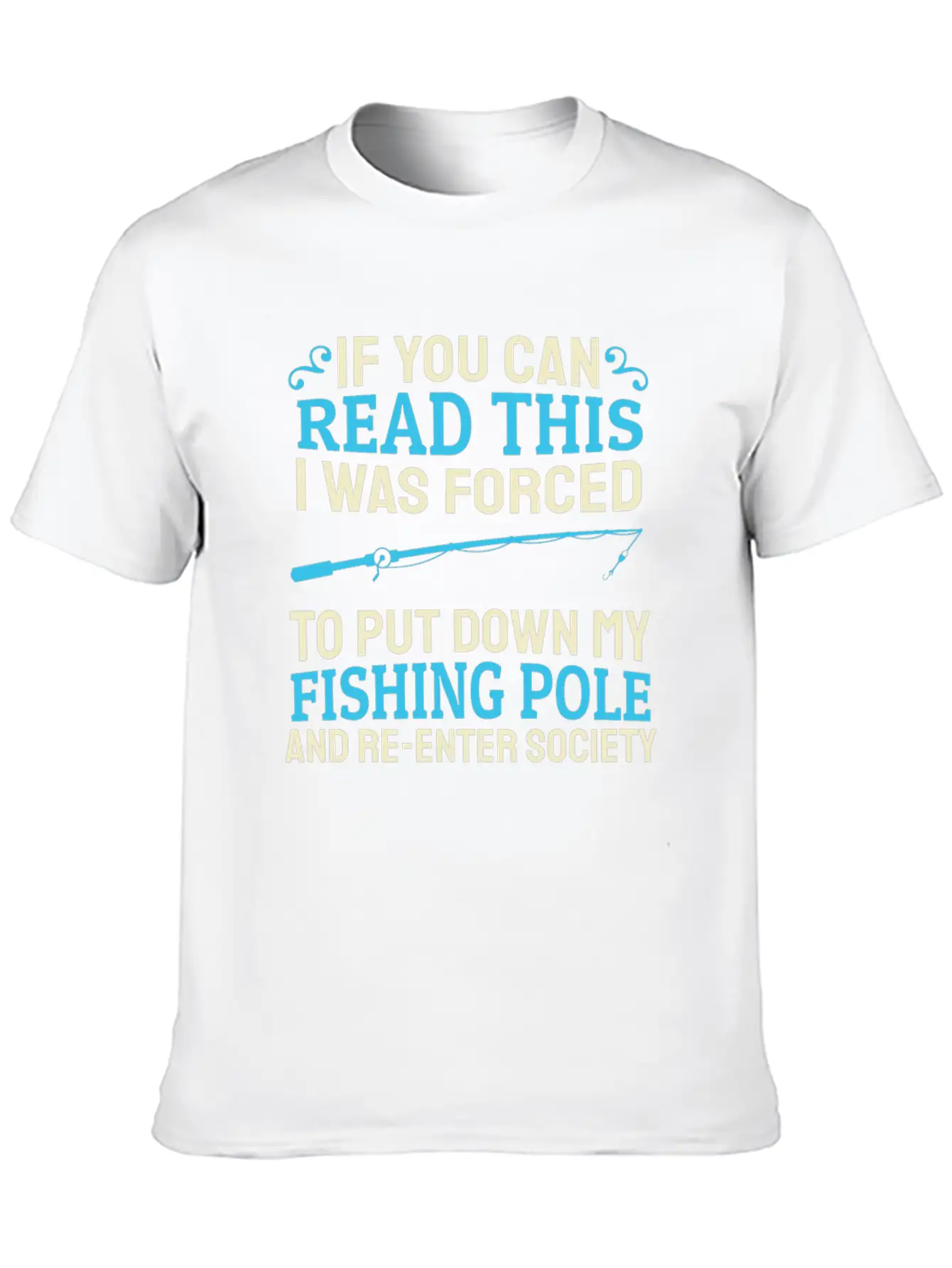 Fishing Rod Fish Fisherman Stylish Everyday T-Shirt – Unisex Basic Cotton Tee