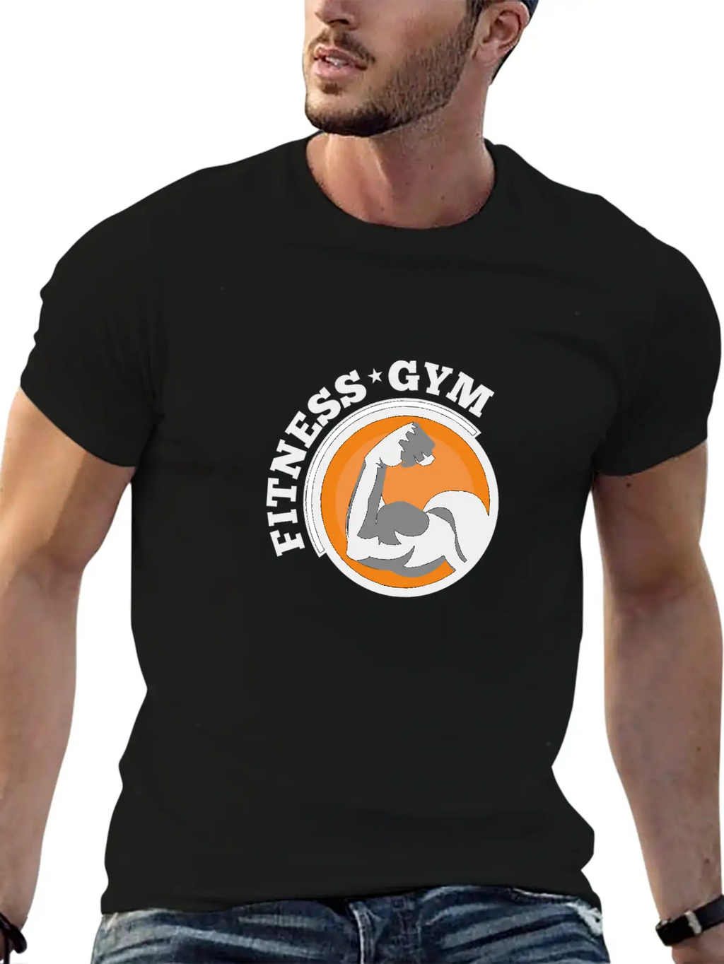 Fitness Gym Breathable Graphic T-Shirt – Perfect For Casual Days