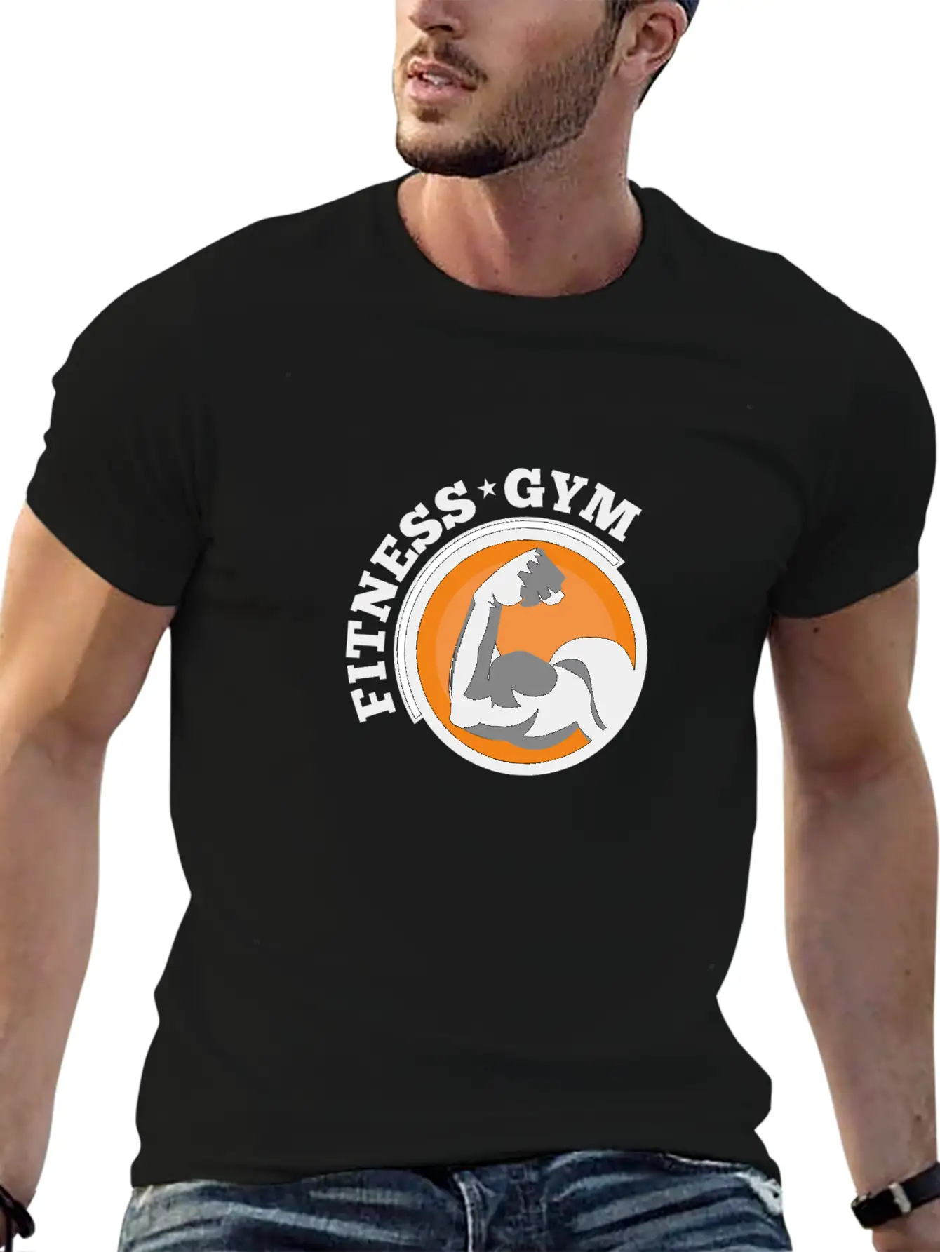Fitness Gym Breathable Graphic T-Shirt – Perfect For Casual Days