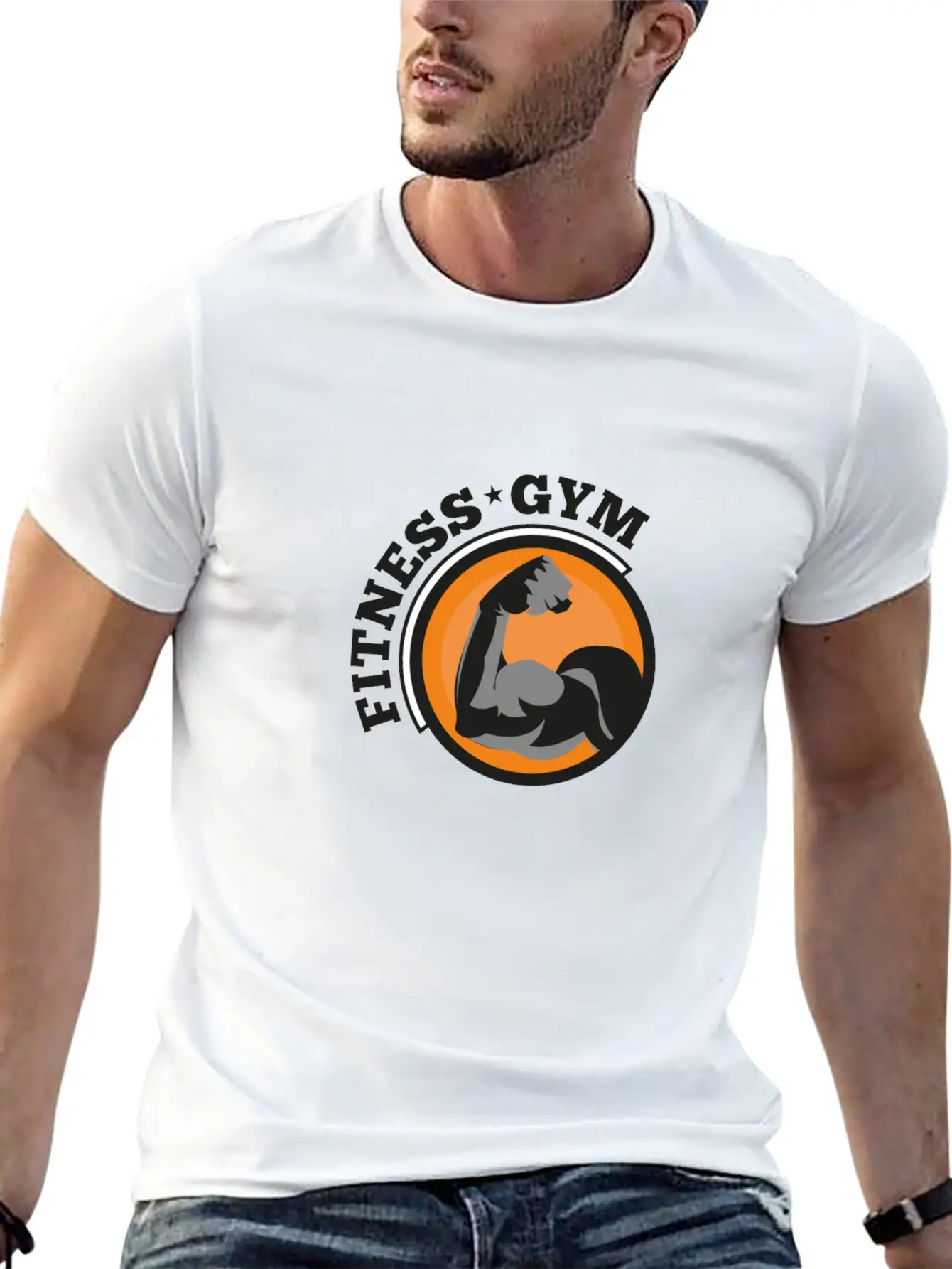 Fitness Gym Breathable Graphic T-Shirt – Perfect For Casual Days