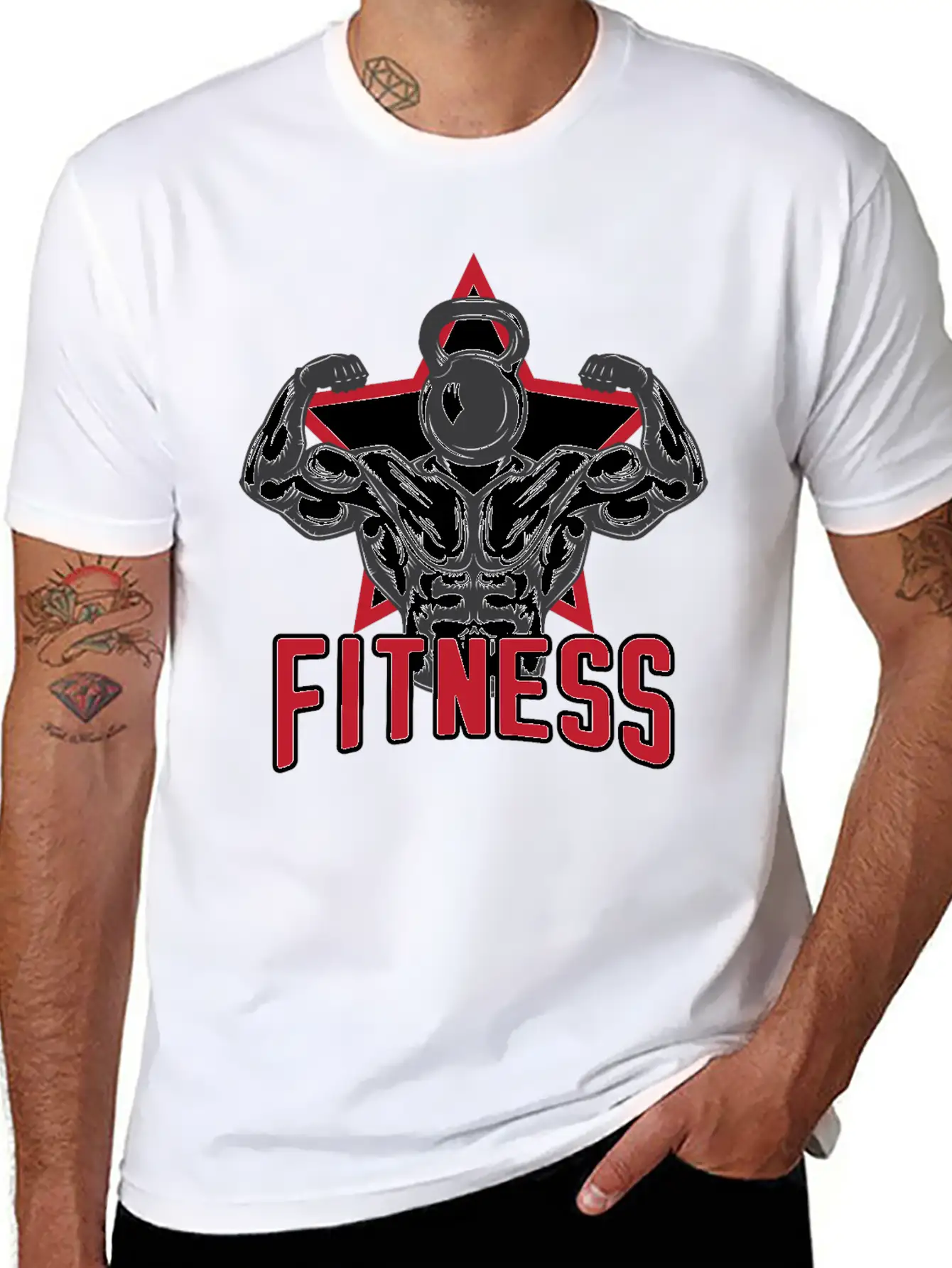 Fitness Man Breathable Soft Cotton T-Shirt – Timeless Casual Look