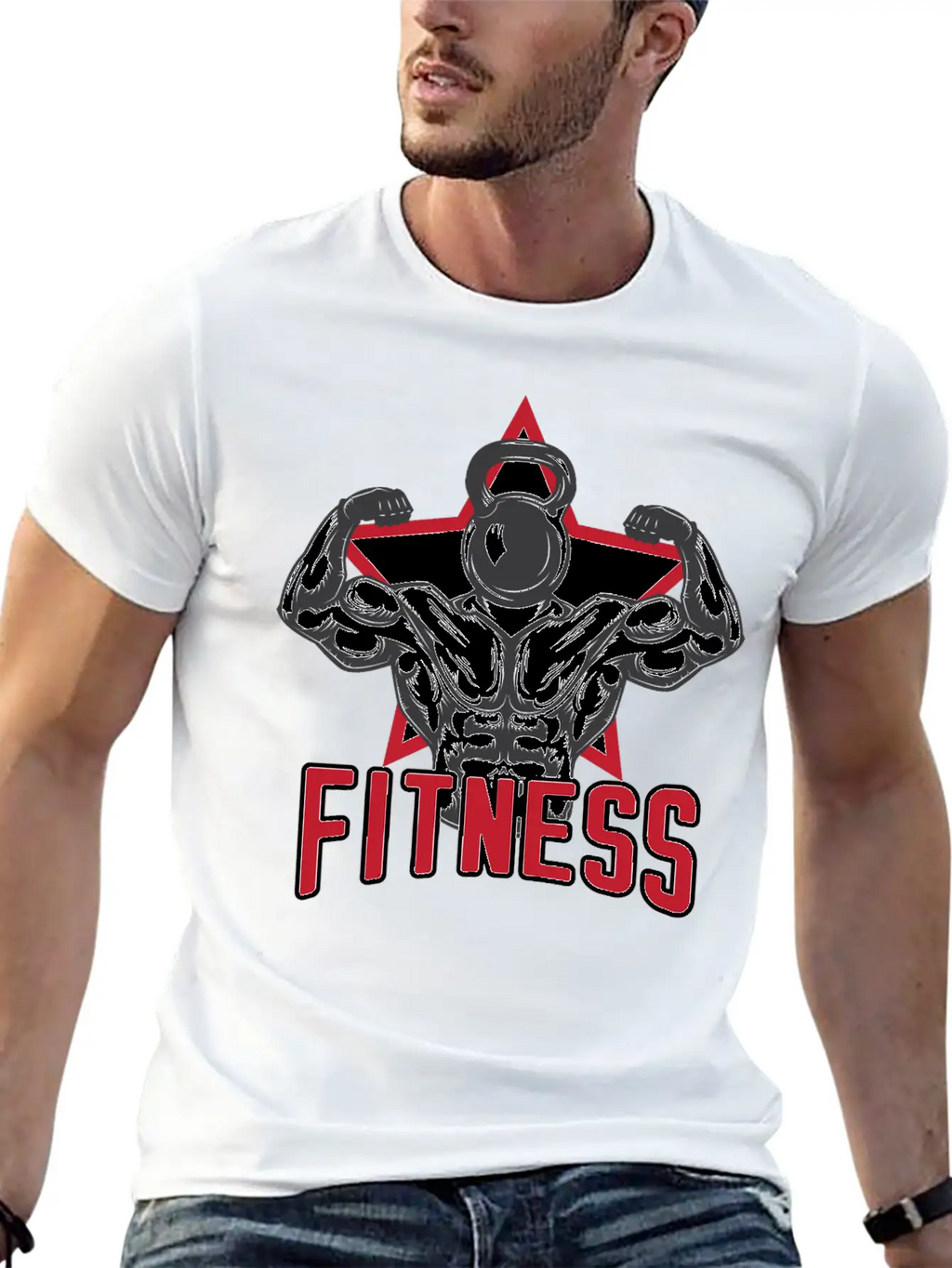 Fitness Man Breathable Soft Cotton T-Shirt – Timeless Casual Look