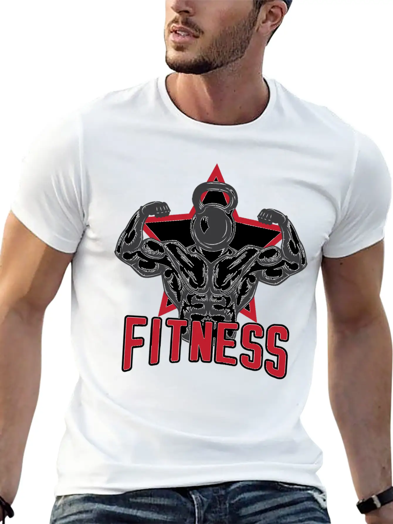 Fitness Man Breathable Soft Cotton T-Shirt – Timeless Casual Look