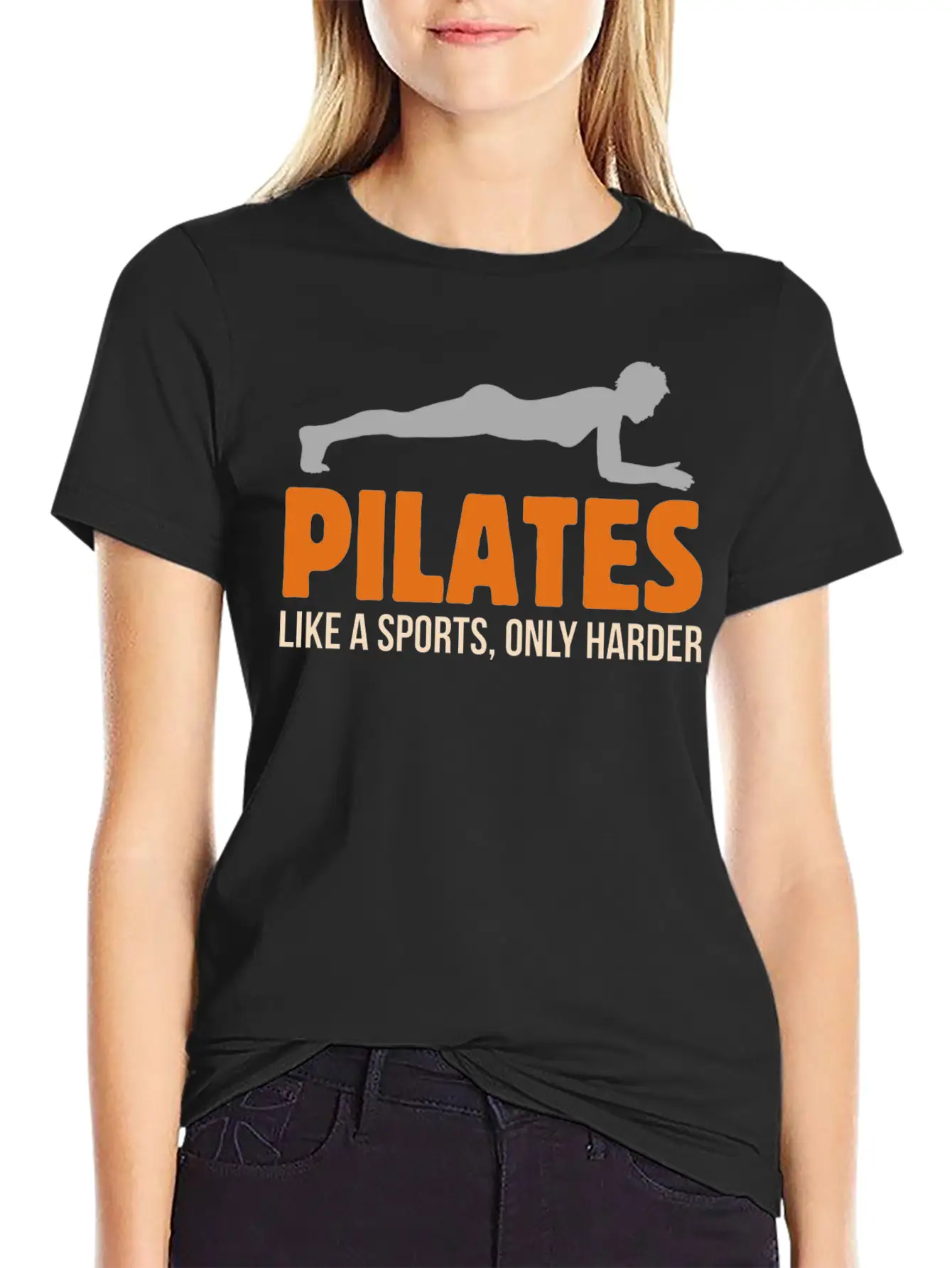 Fitness Pilates Like A Sports, Only Harder Workout Stylish Everyday T-Shirt – Unisex Basic Cotton Tee