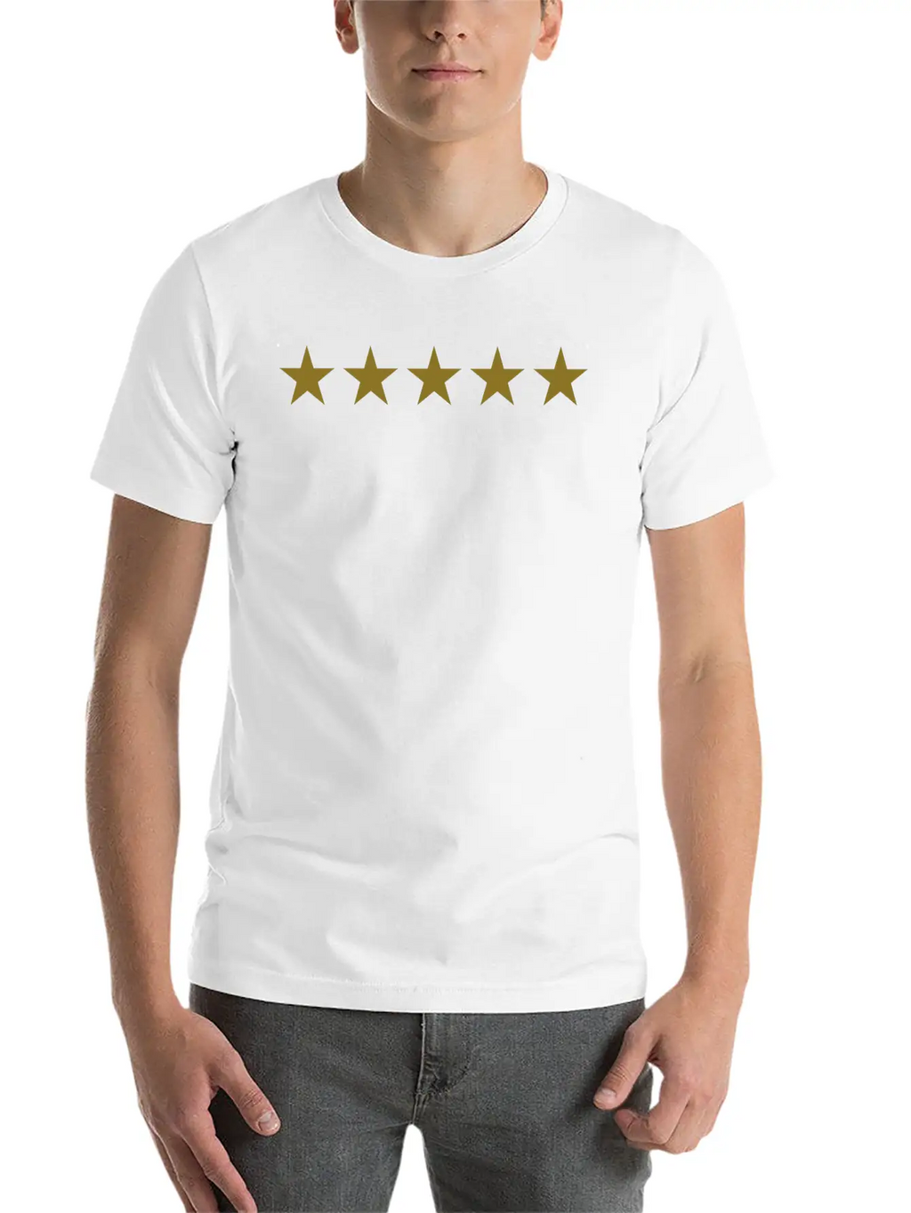 Five Stars Essential Cotton Tee For Daily Outfits – Unisex Style