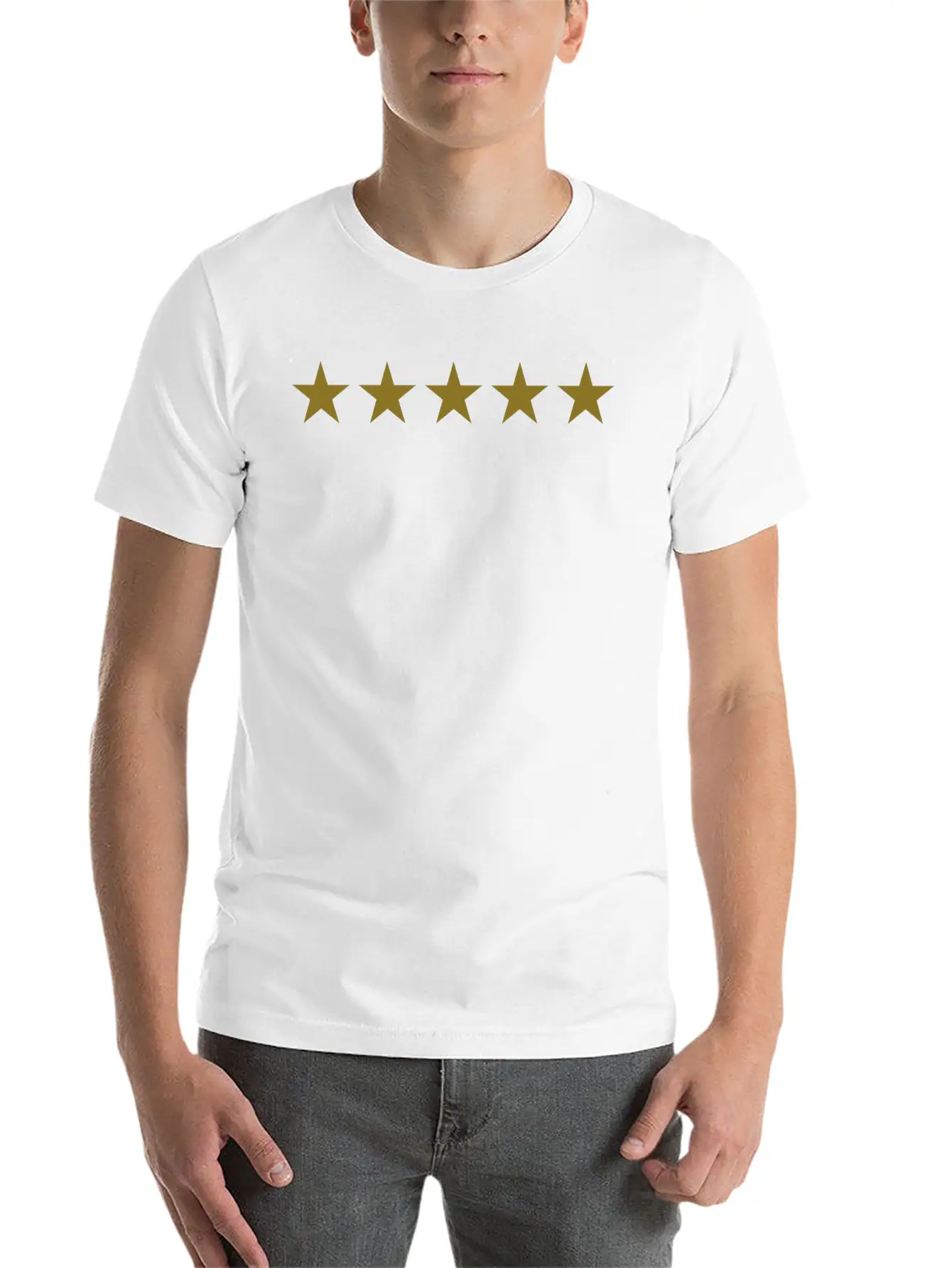 Five Stars Essential Cotton Tee For Daily Outfits – Unisex Style