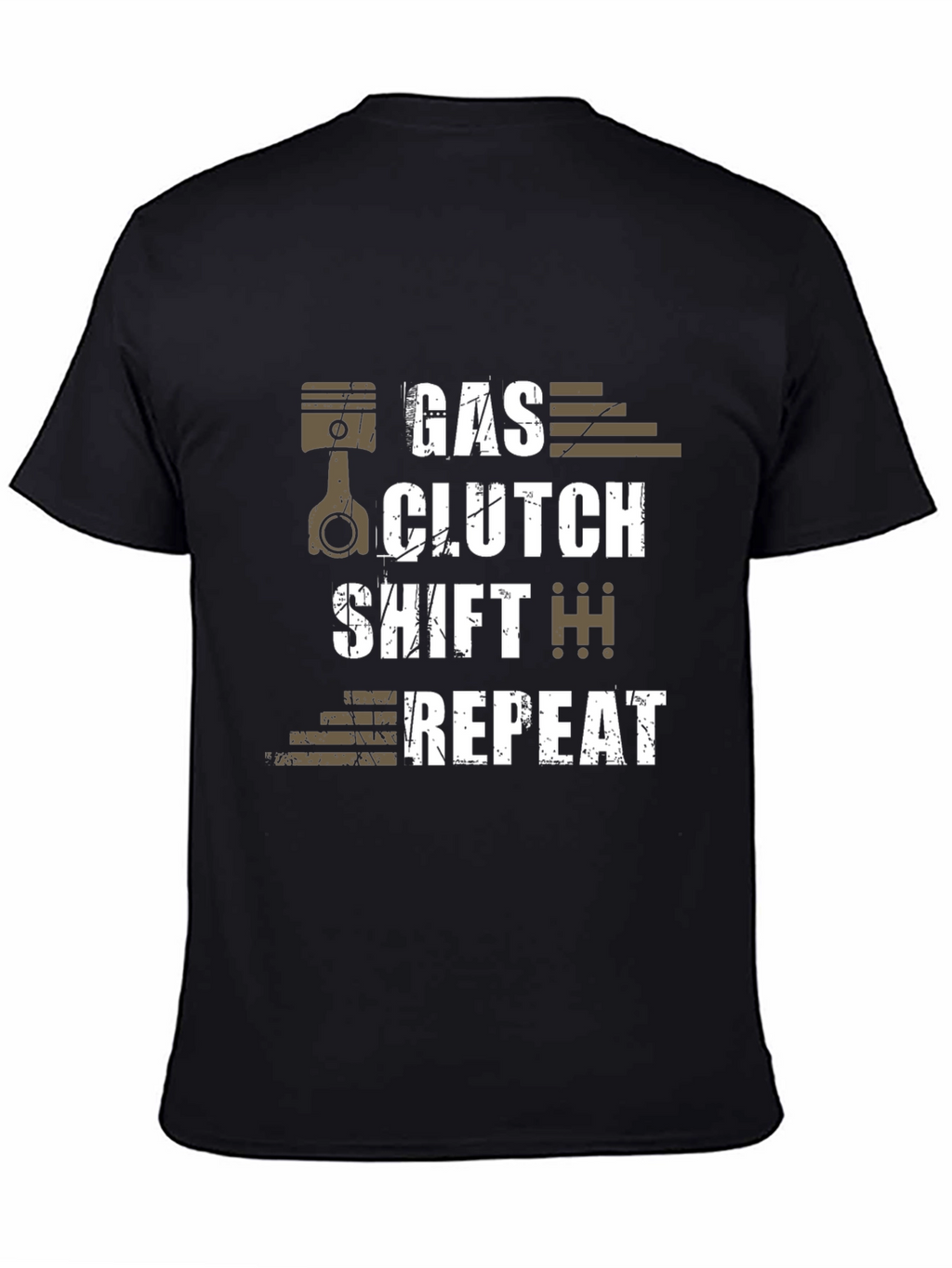 Gas Clutch Shift Repeat Graphic T-Shirt