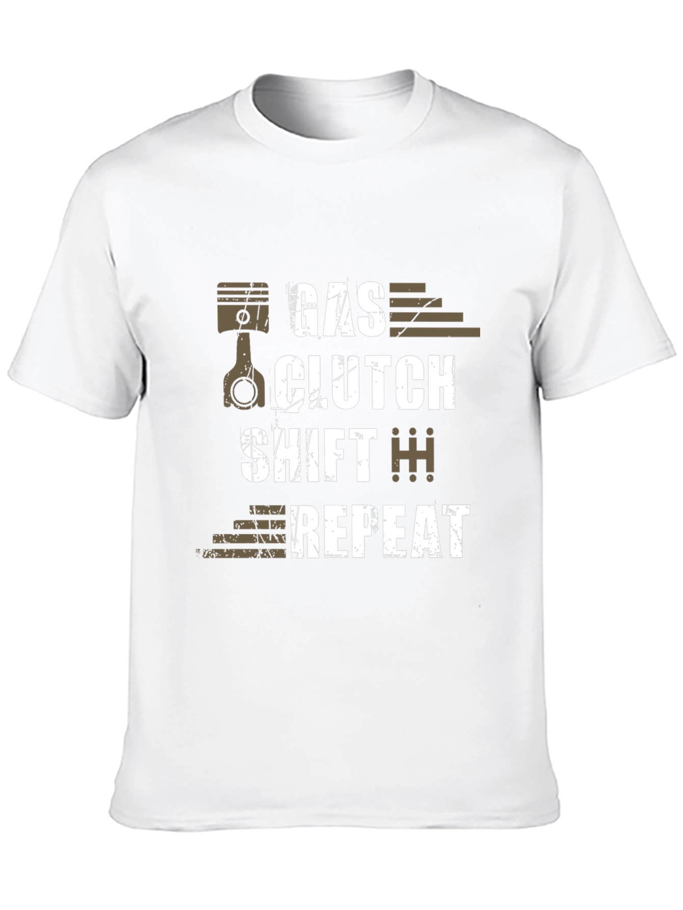Gas Clutch Shift Repeat Graphic T-Shirt