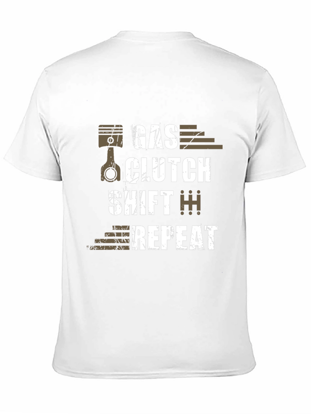 Gas Clutch Shift Repeat Graphic T-Shirt