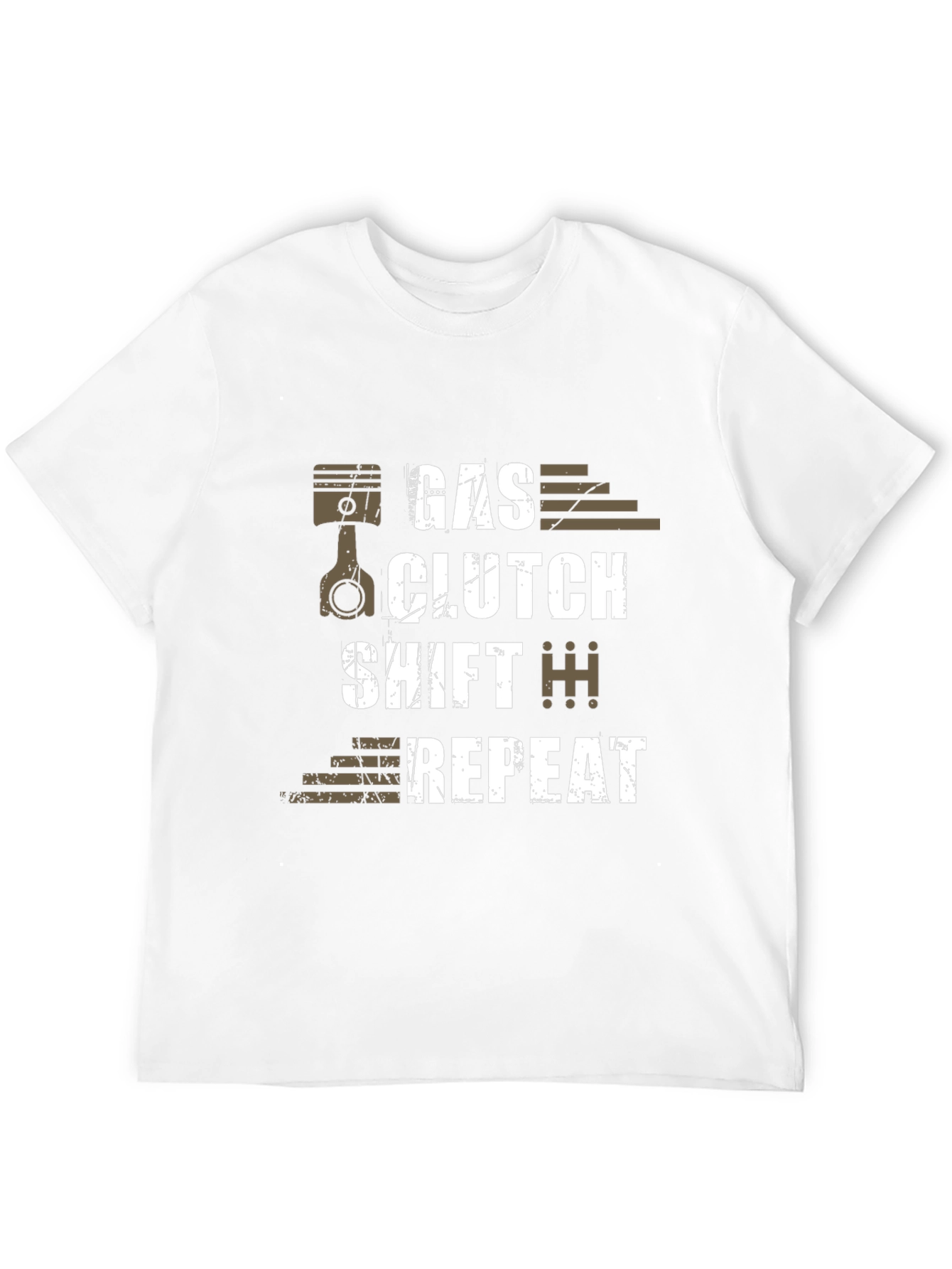 Gas Clutch Shift Repeat Graphic T-Shirt