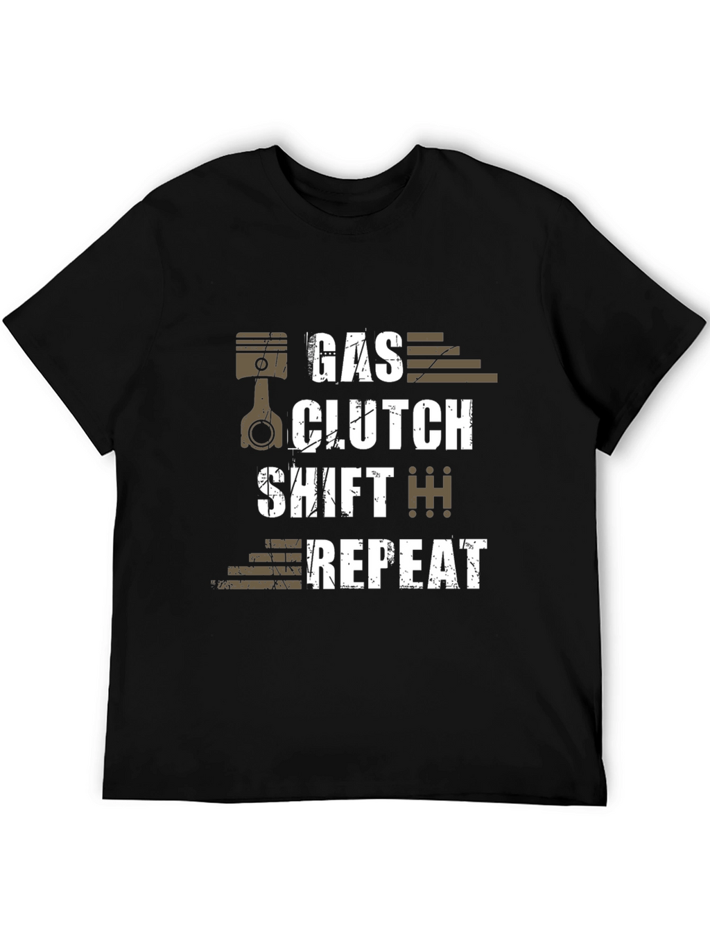 Gas Clutch Shift Repeat Graphic T-Shirt