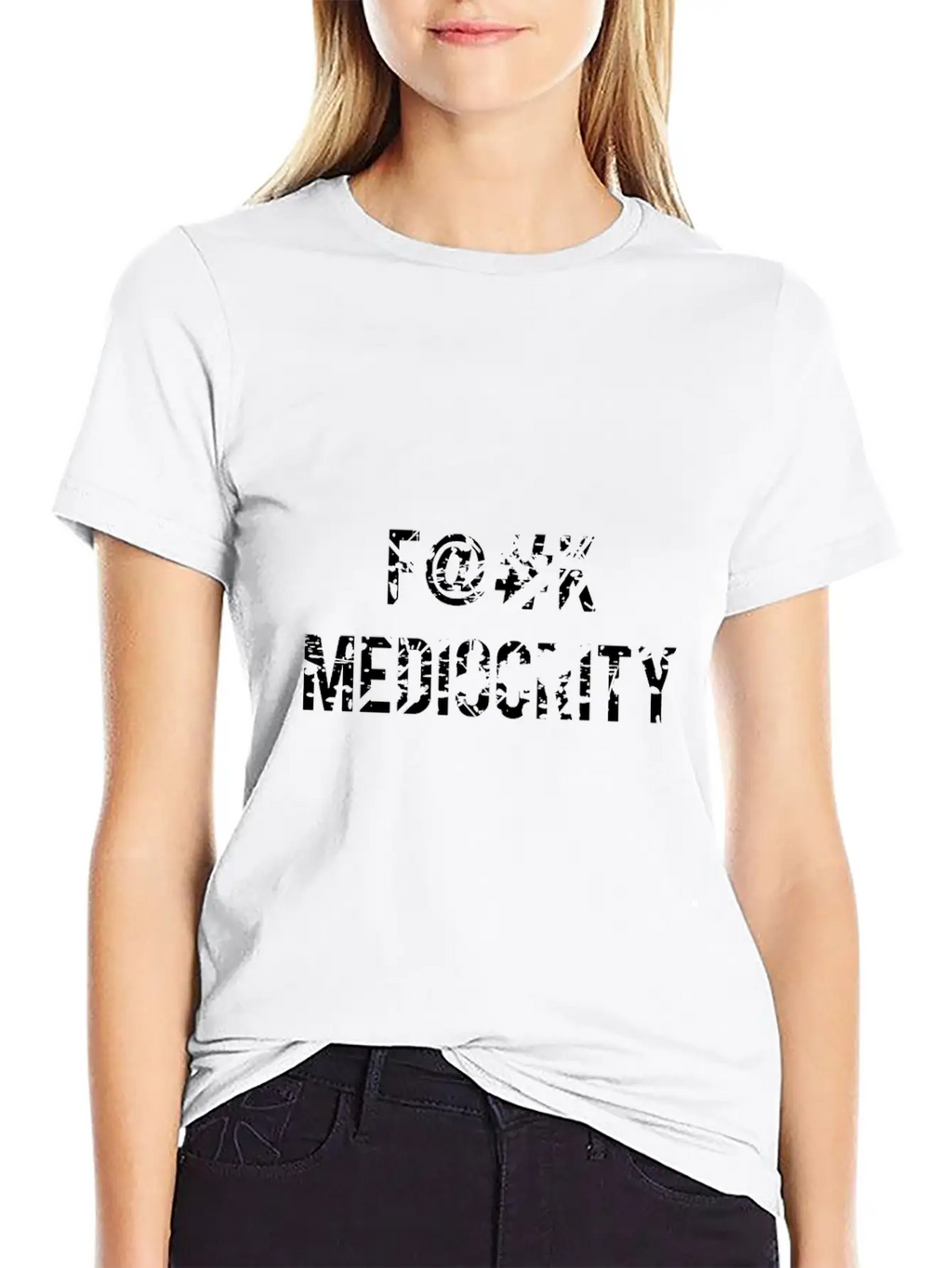 F@#k Mediocrity Breathable Graphic T-Shirt – Perfect For Casual Days