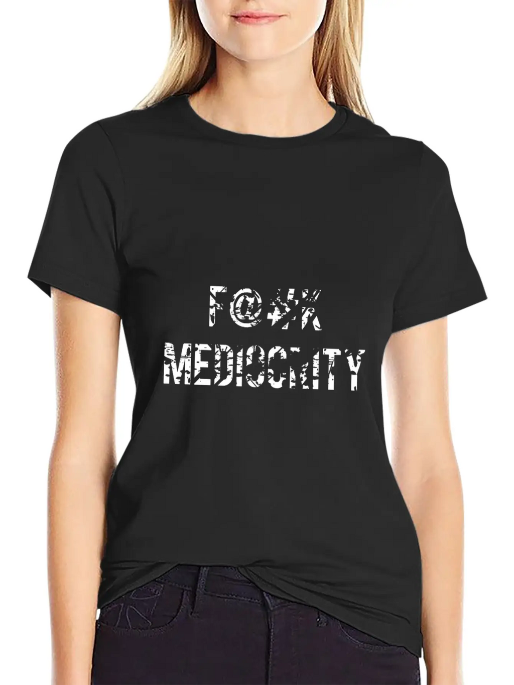 F@#k Mediocrity Breathable Graphic T-Shirt – Perfect For Casual Days