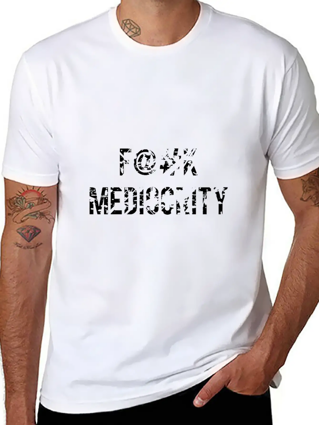 F@#k Mediocrity Breathable Graphic T-Shirt – Perfect For Casual Days