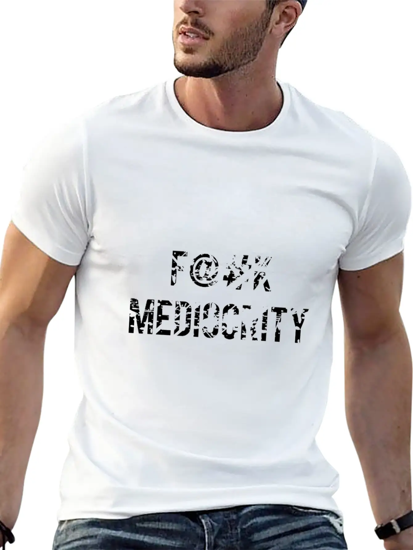 F@#k Mediocrity Breathable Graphic T-Shirt – Perfect For Casual Days