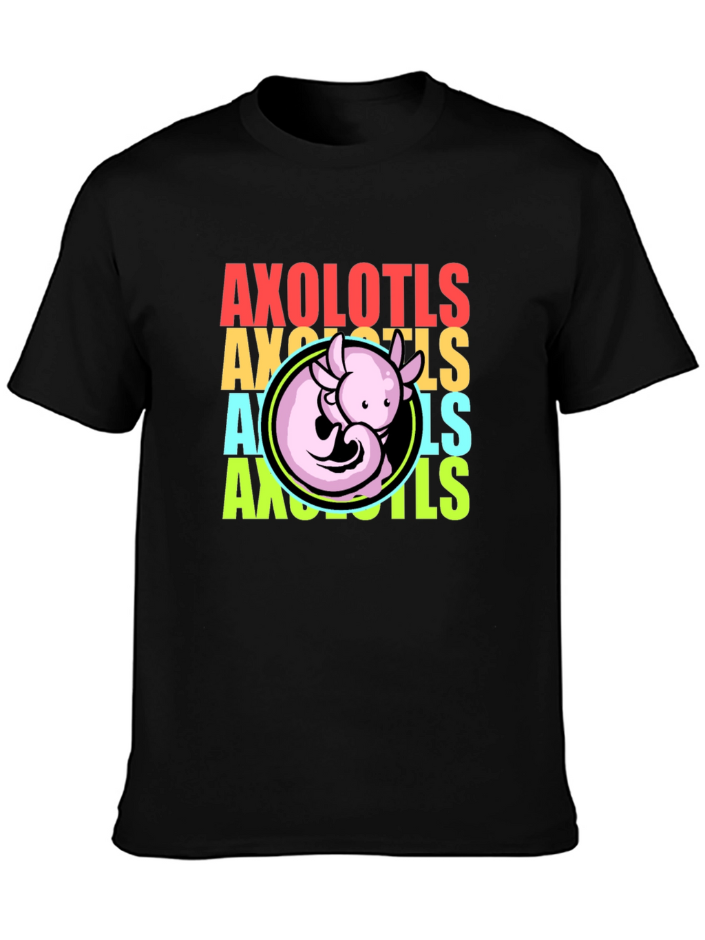 Axolotls Graphic Tee - Cool Amphibian T-Shirt