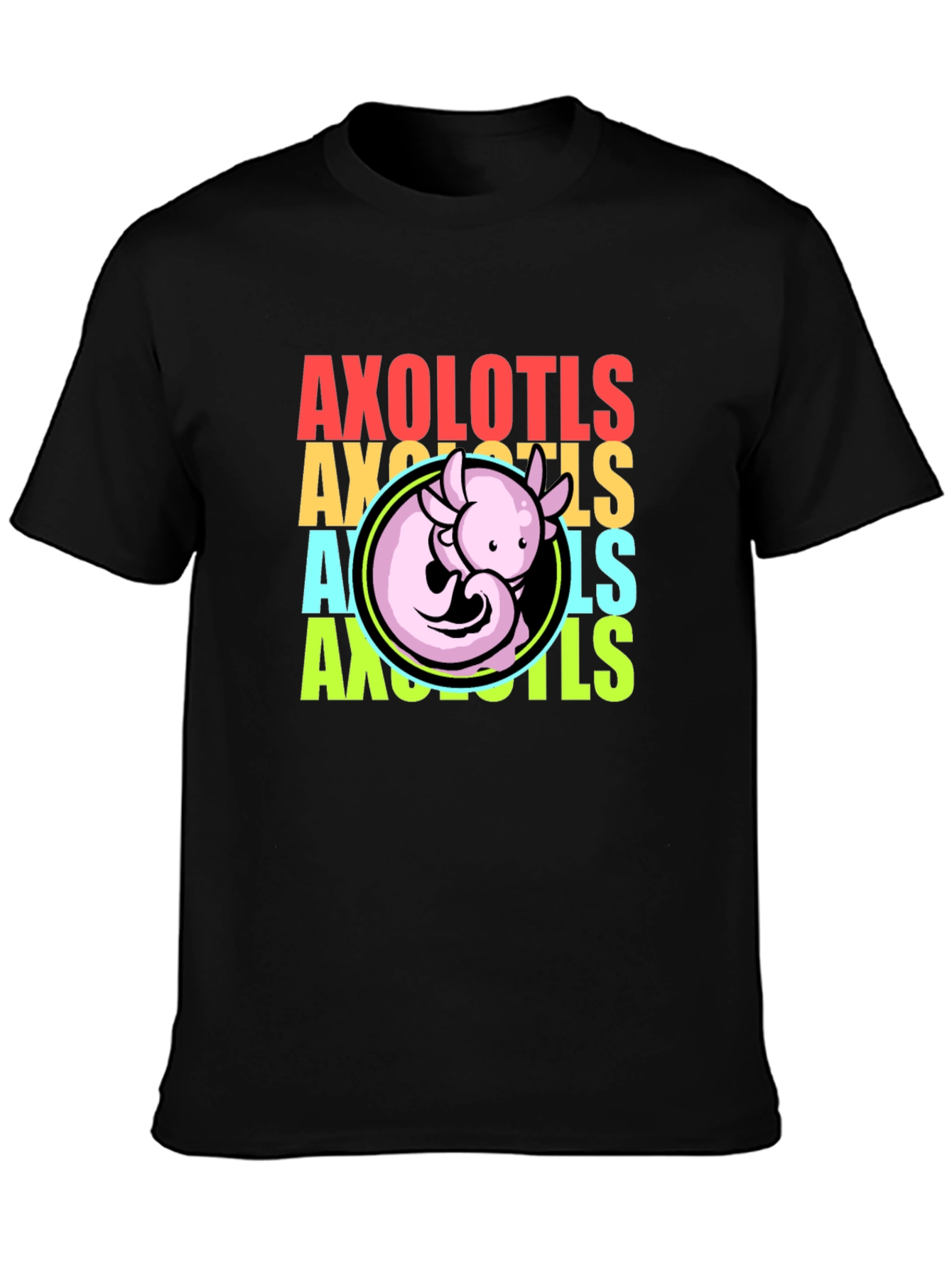Axolotls Graphic Tee - Cool Amphibian T-Shirt