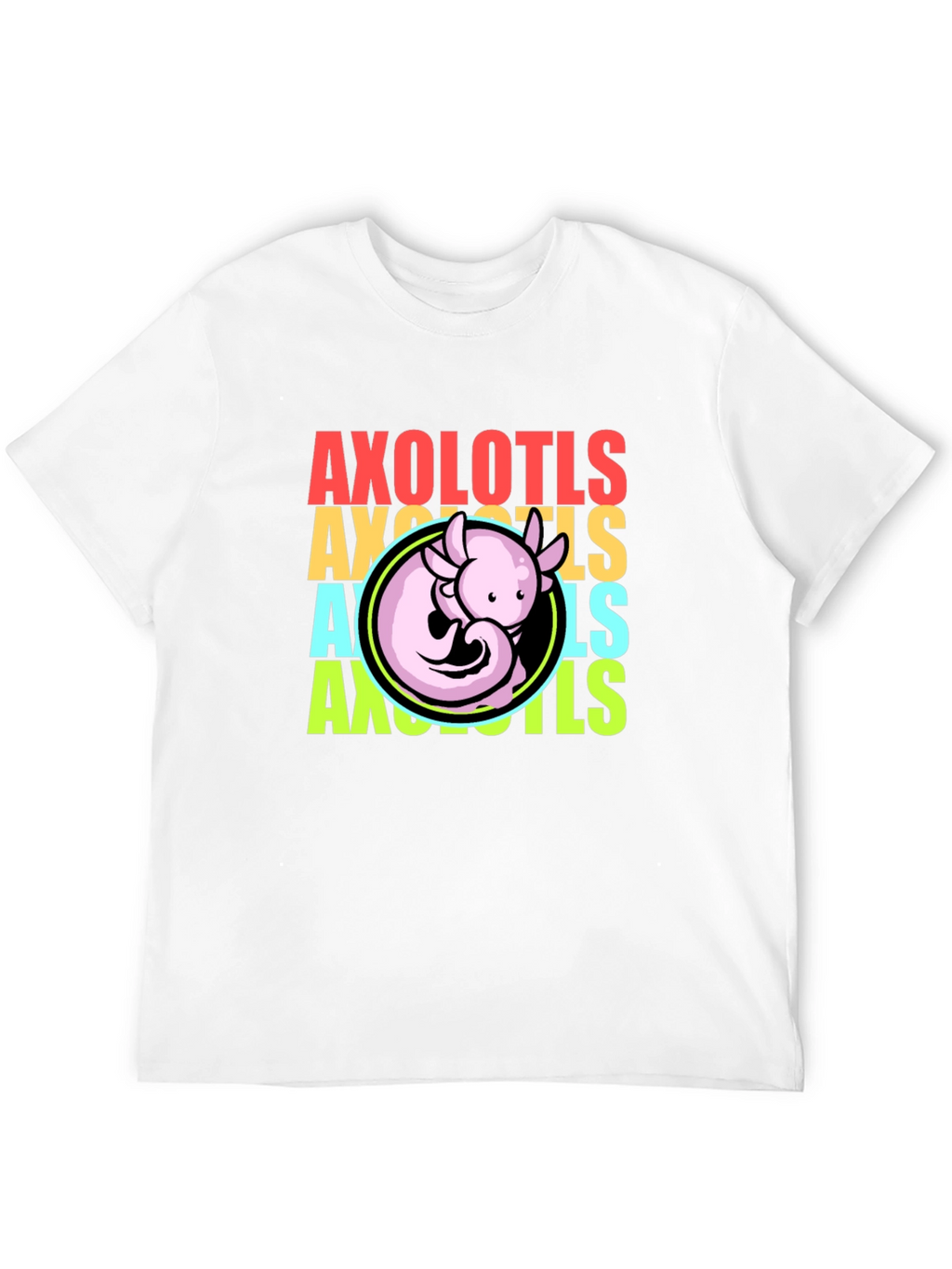 Axolotls Graphic Tee - Cool Amphibian T-Shirt