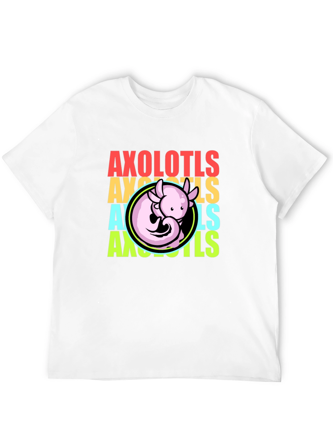 Axolotls Graphic Tee - Cool Amphibian T-Shirt