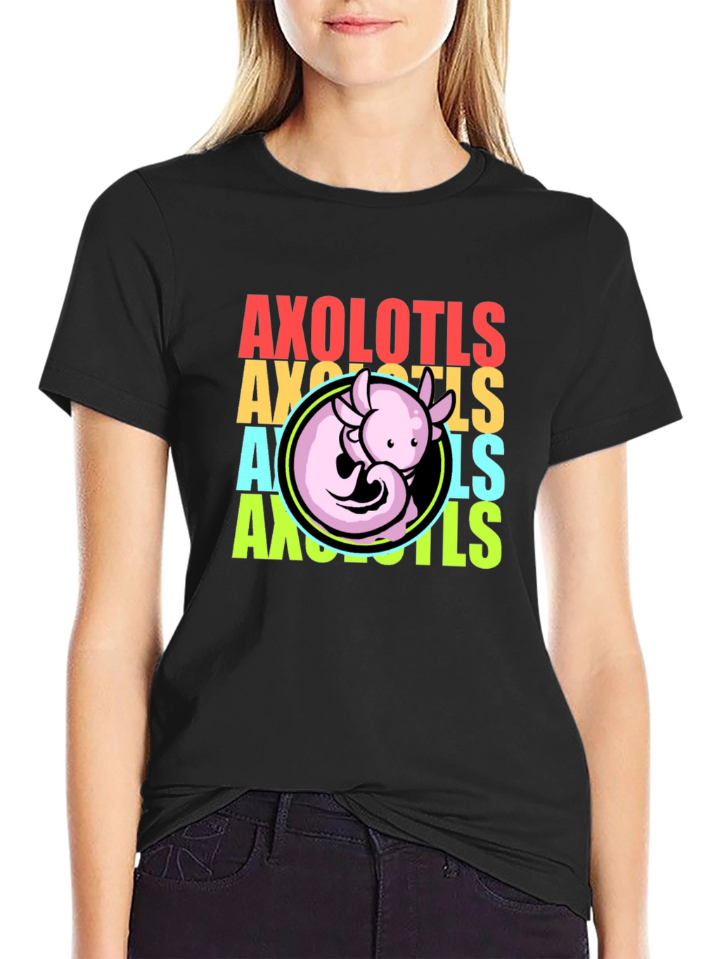 Axolotls Graphic Tee - Cool Amphibian T-Shirt