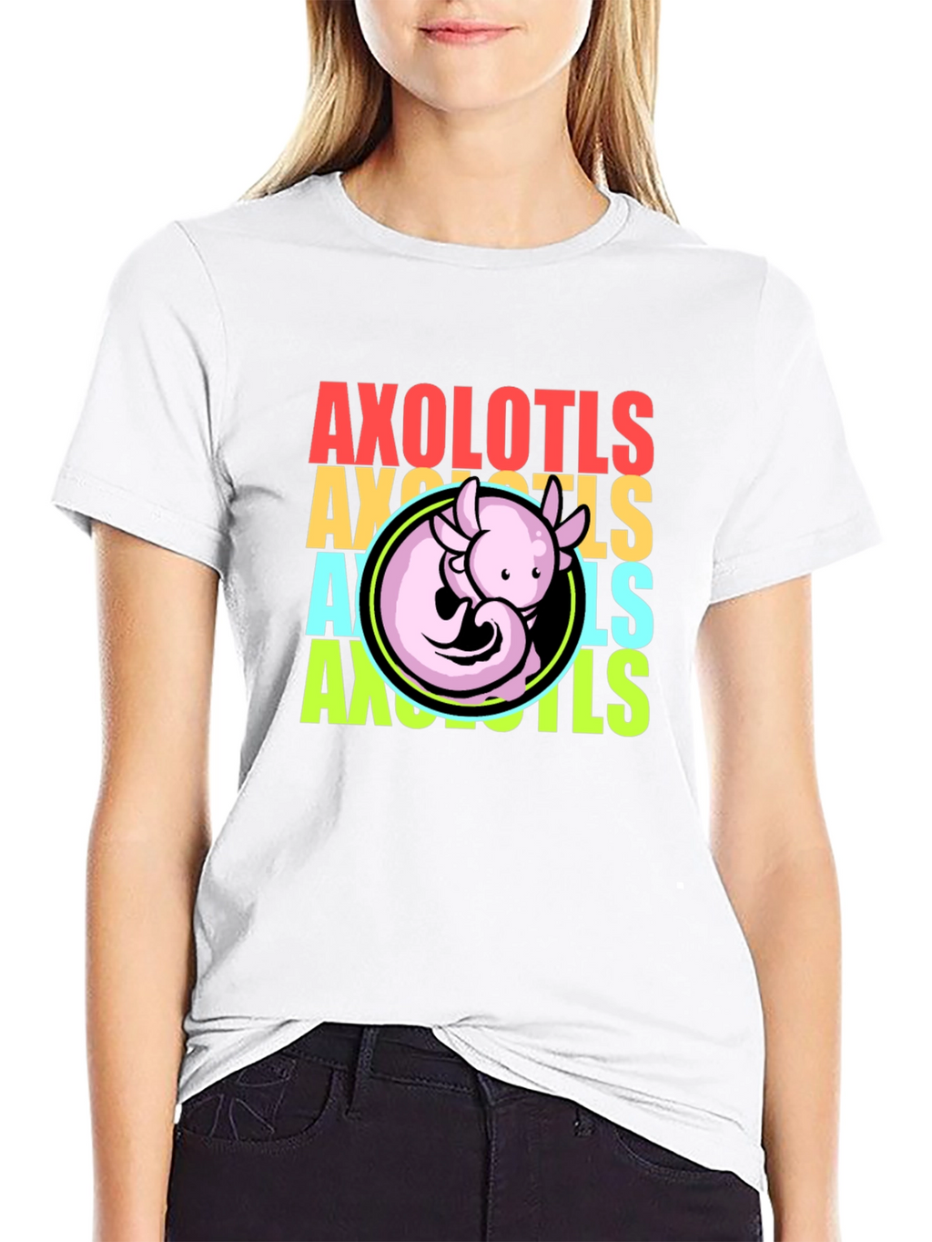 Axolotls Graphic Tee - Cool Amphibian T-Shirt