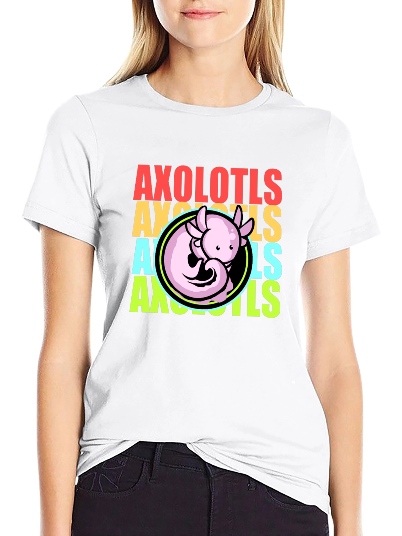 Axolotls Graphic Tee - Cool Amphibian T-Shirt