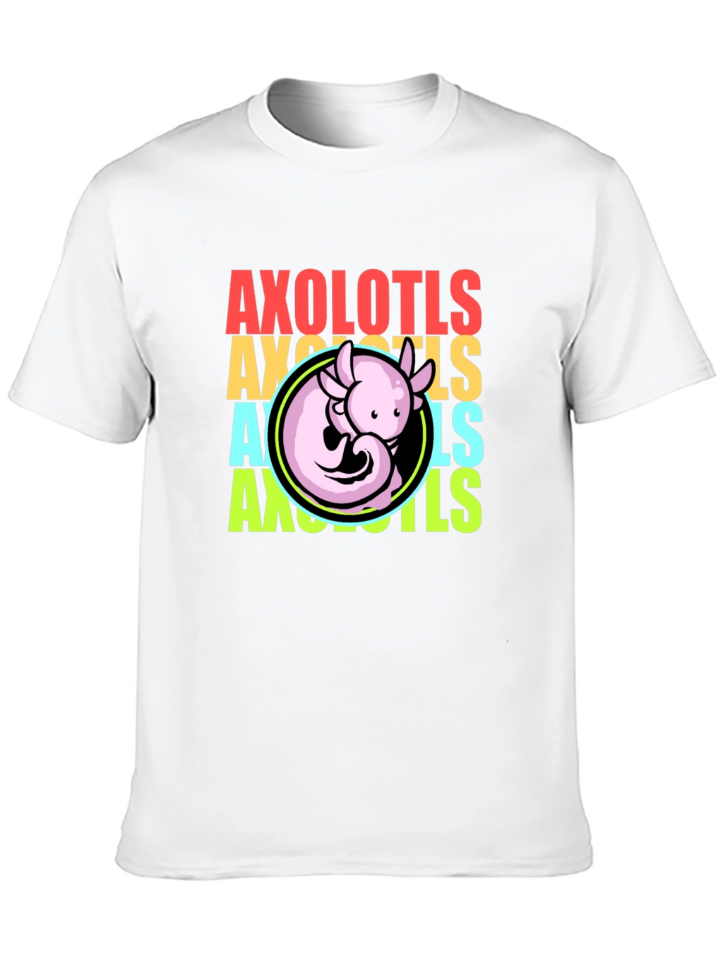 Axolotls Graphic Tee - Cool Amphibian T-Shirt