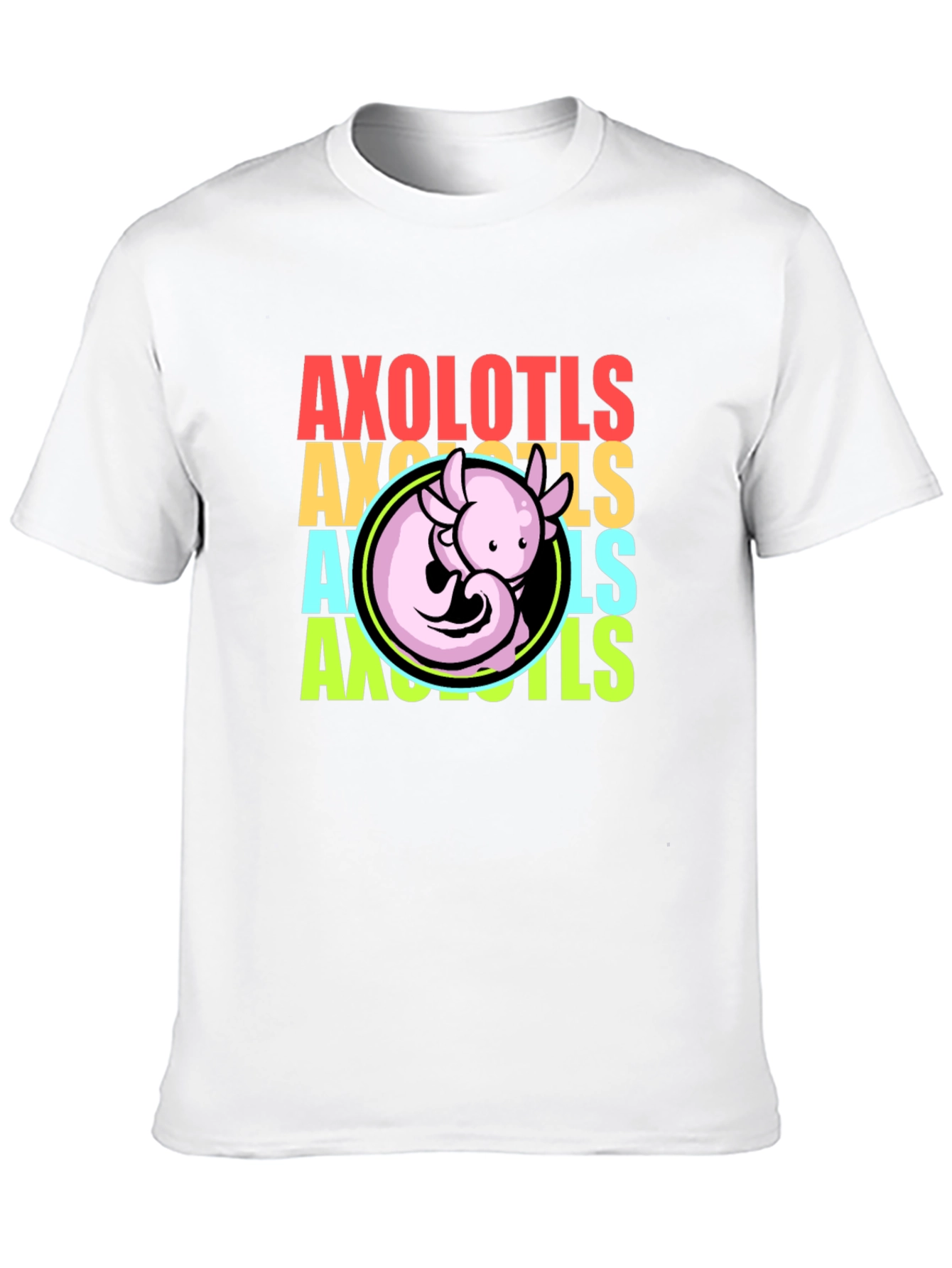 Axolotls Graphic Tee - Cool Amphibian T-Shirt