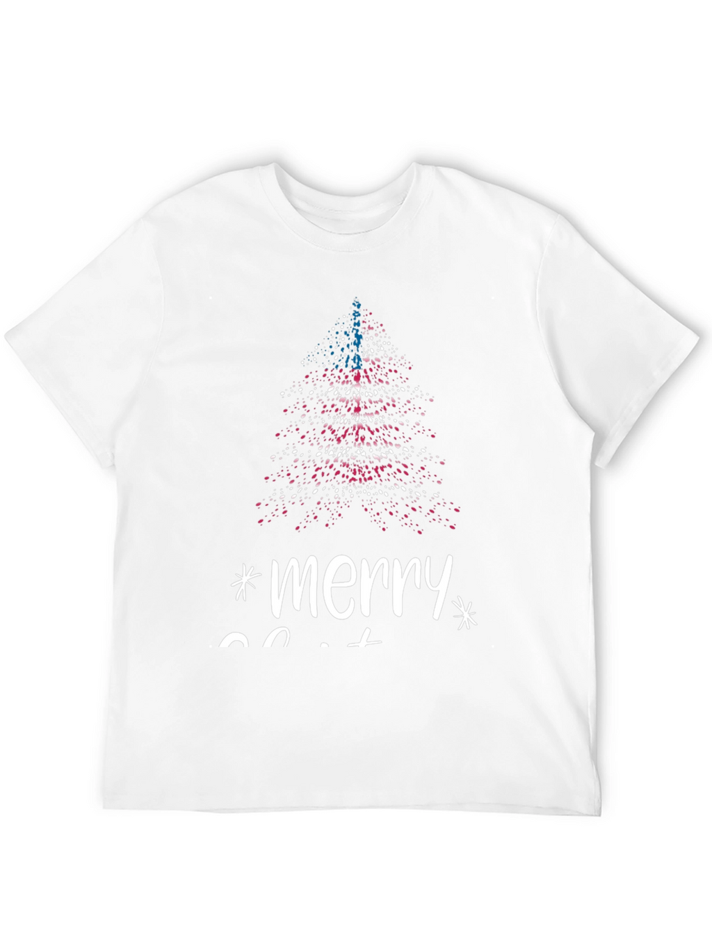 Festive Merry Christmas Tree Graphic Tee