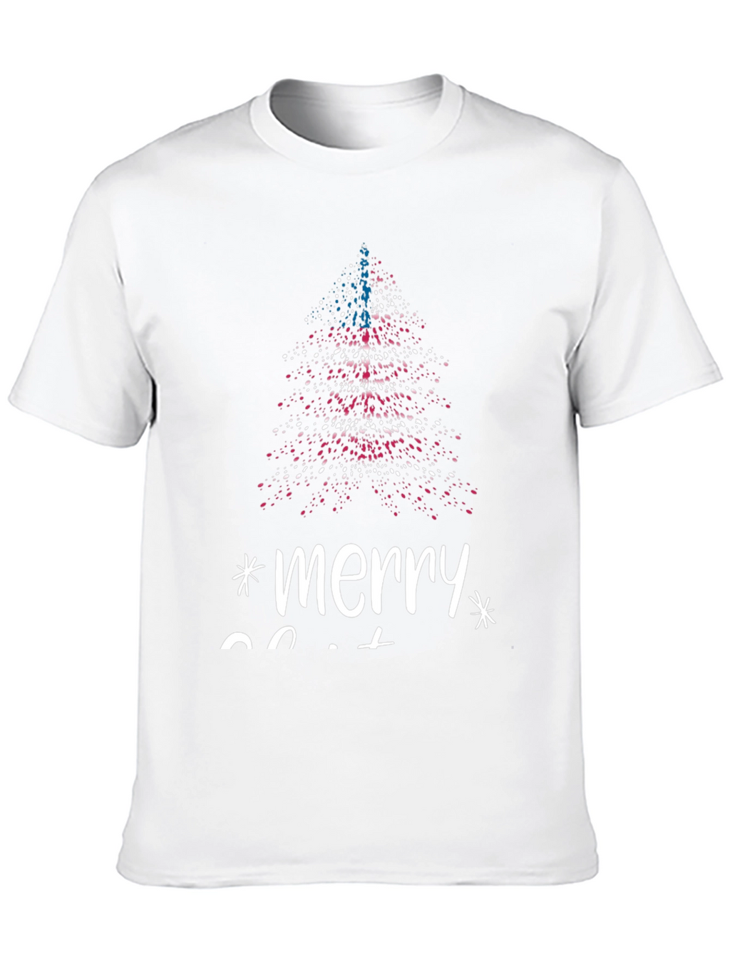 Festive Merry Christmas Tree Graphic Tee