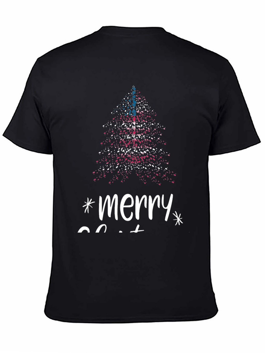 Festive Merry Christmas Tree Graphic Tee