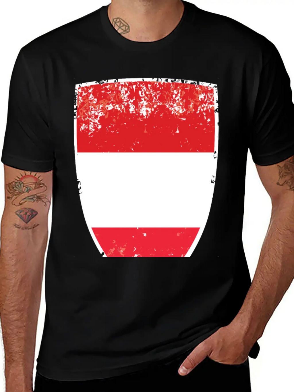 Flag Of Austria Relaxed Everyday Tee – Lightweight And Durable Cotton