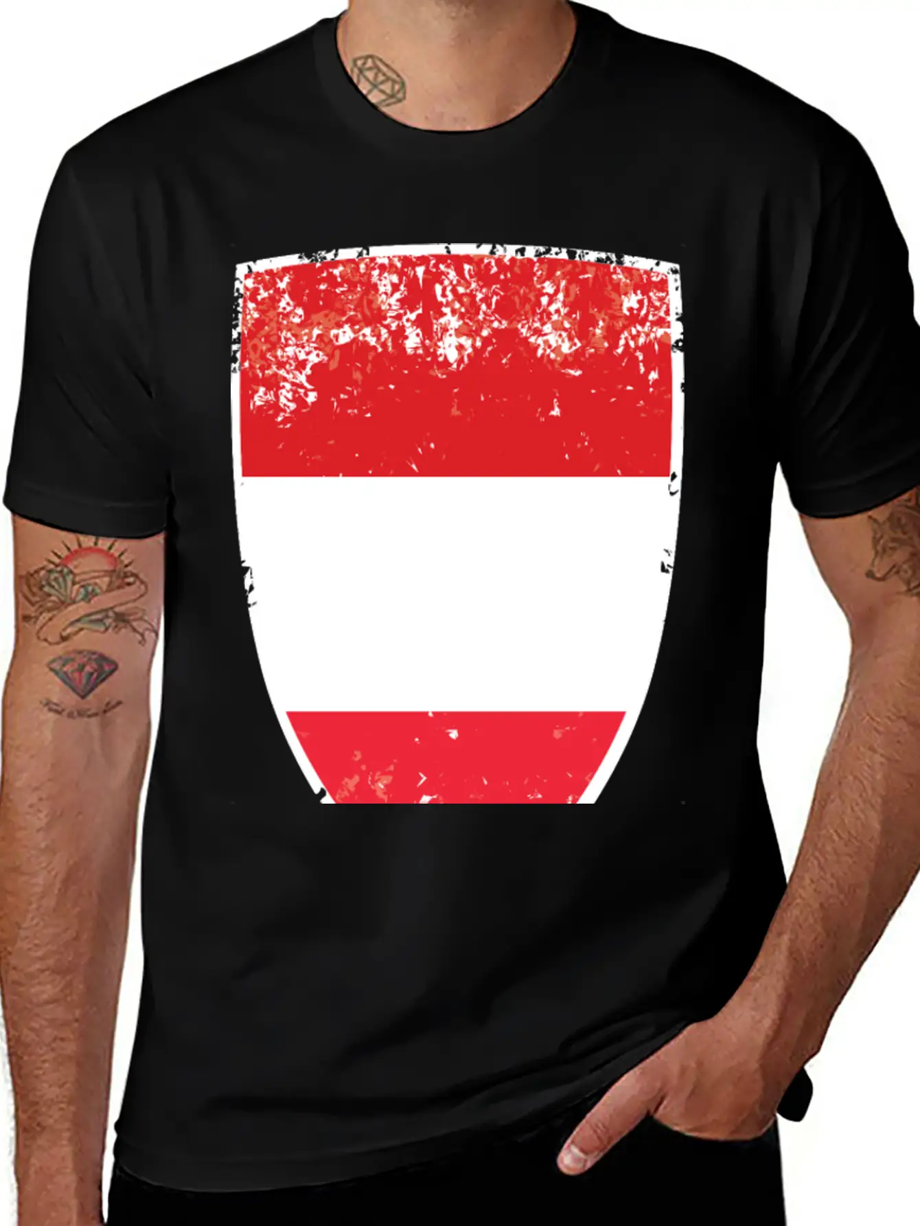 Flag Of Austria Relaxed Everyday Tee – Lightweight And Durable Cotton