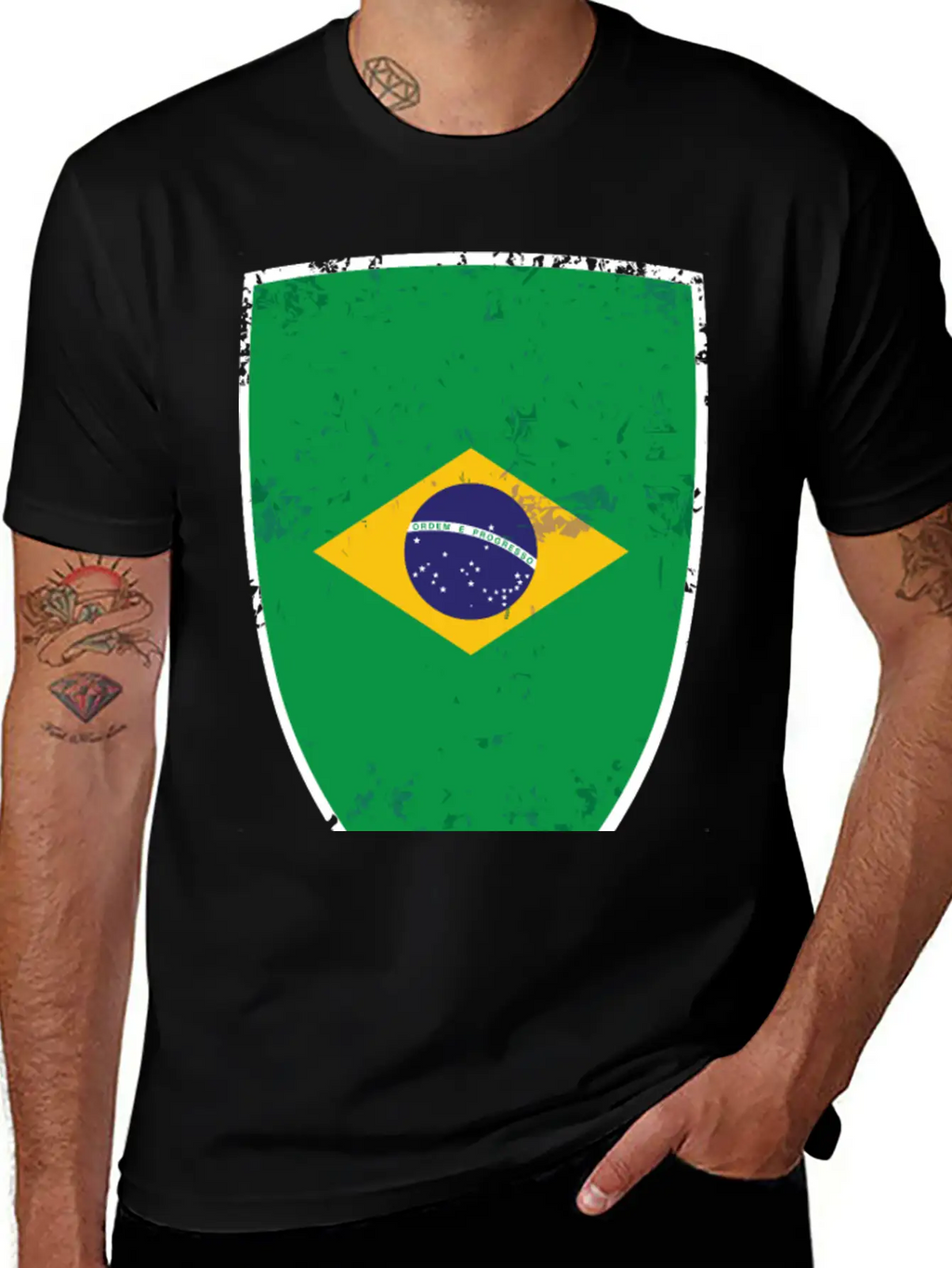 Flag Of Brazil Classic Cotton Tee – Unisex Comfort For Any Season